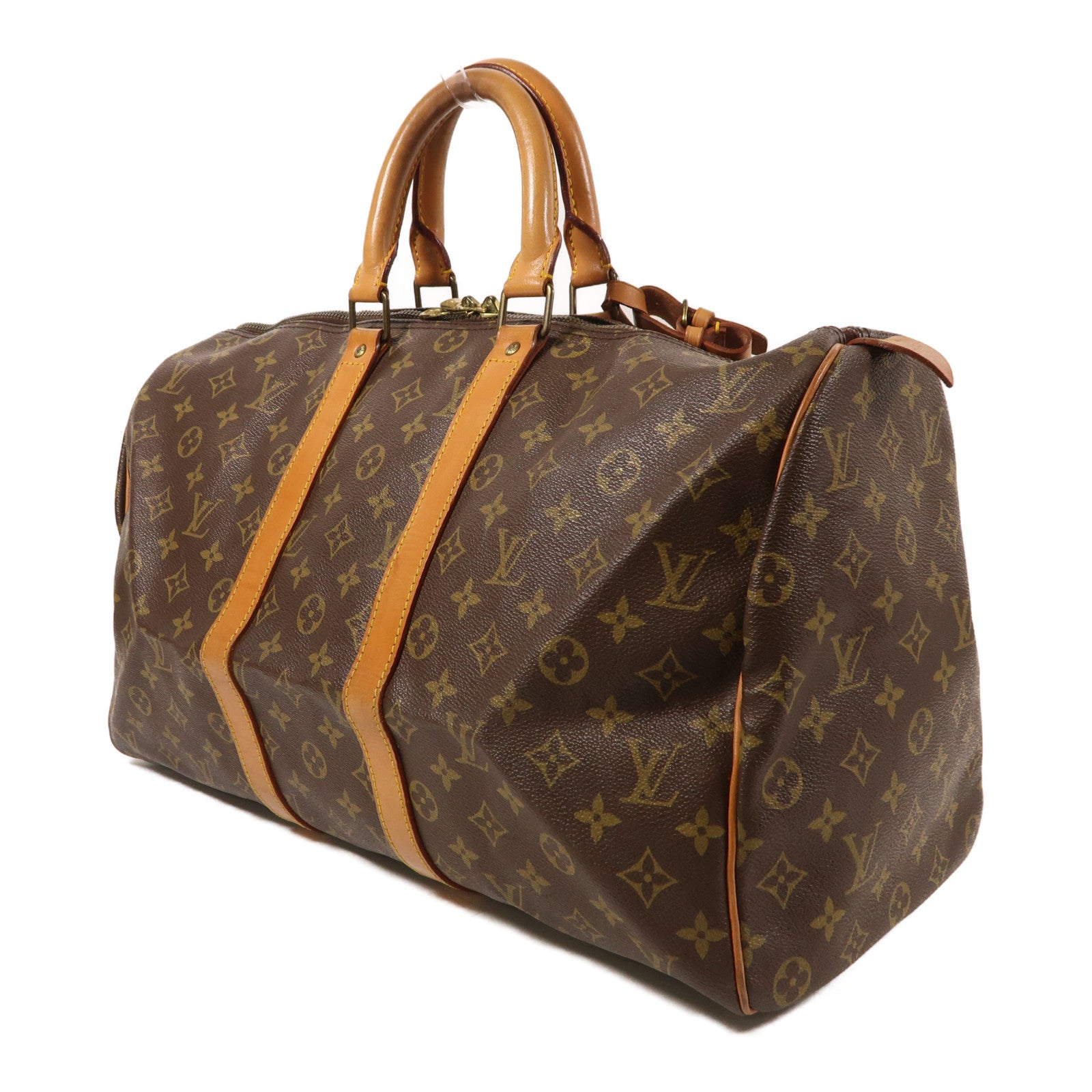 LOUIS VUITTON Monogram Keepall 45金扣手挽袋