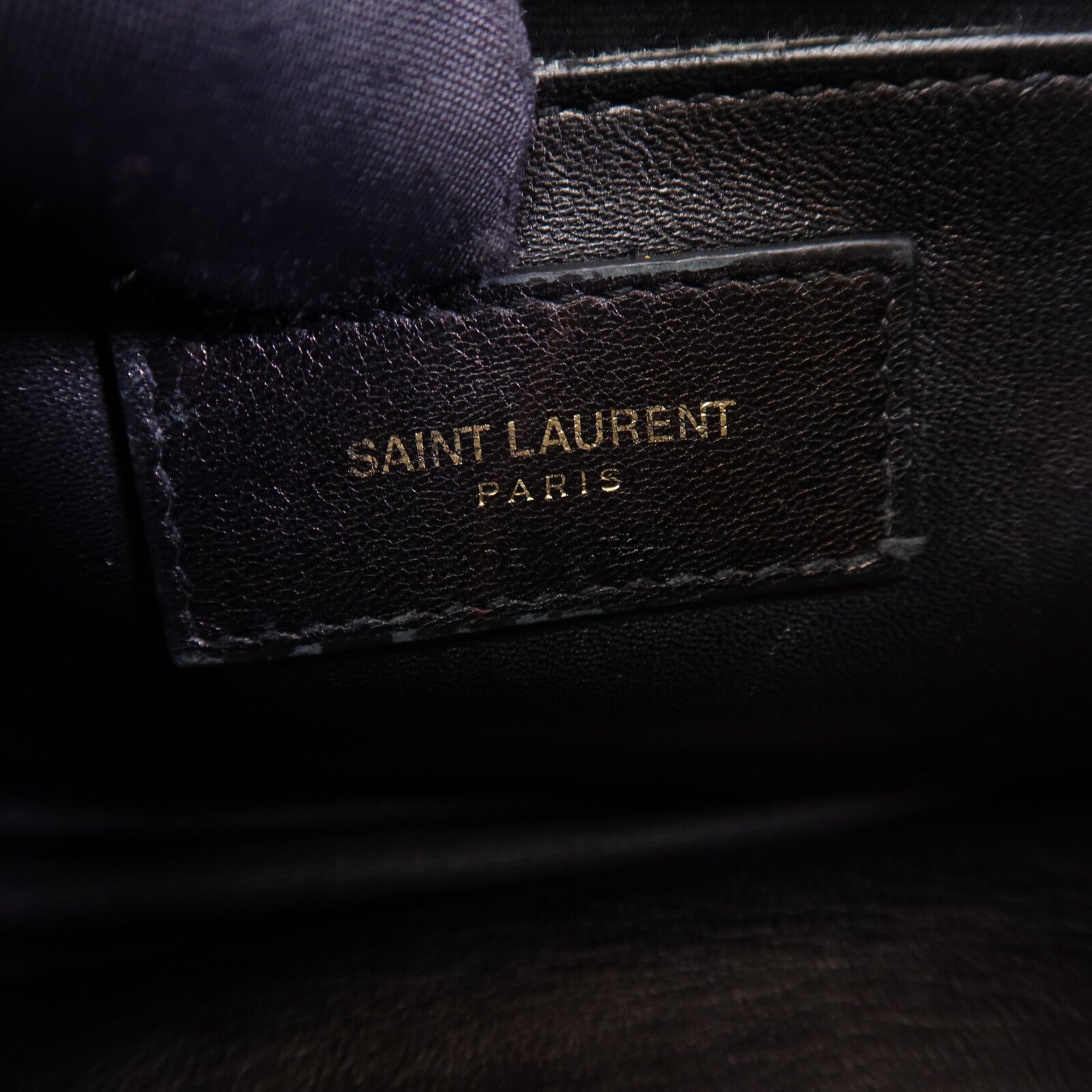 YVES SAINT LAURENT 牛皮皮革2 Way Shoulder Bag金扣手挽肩背兩用袋