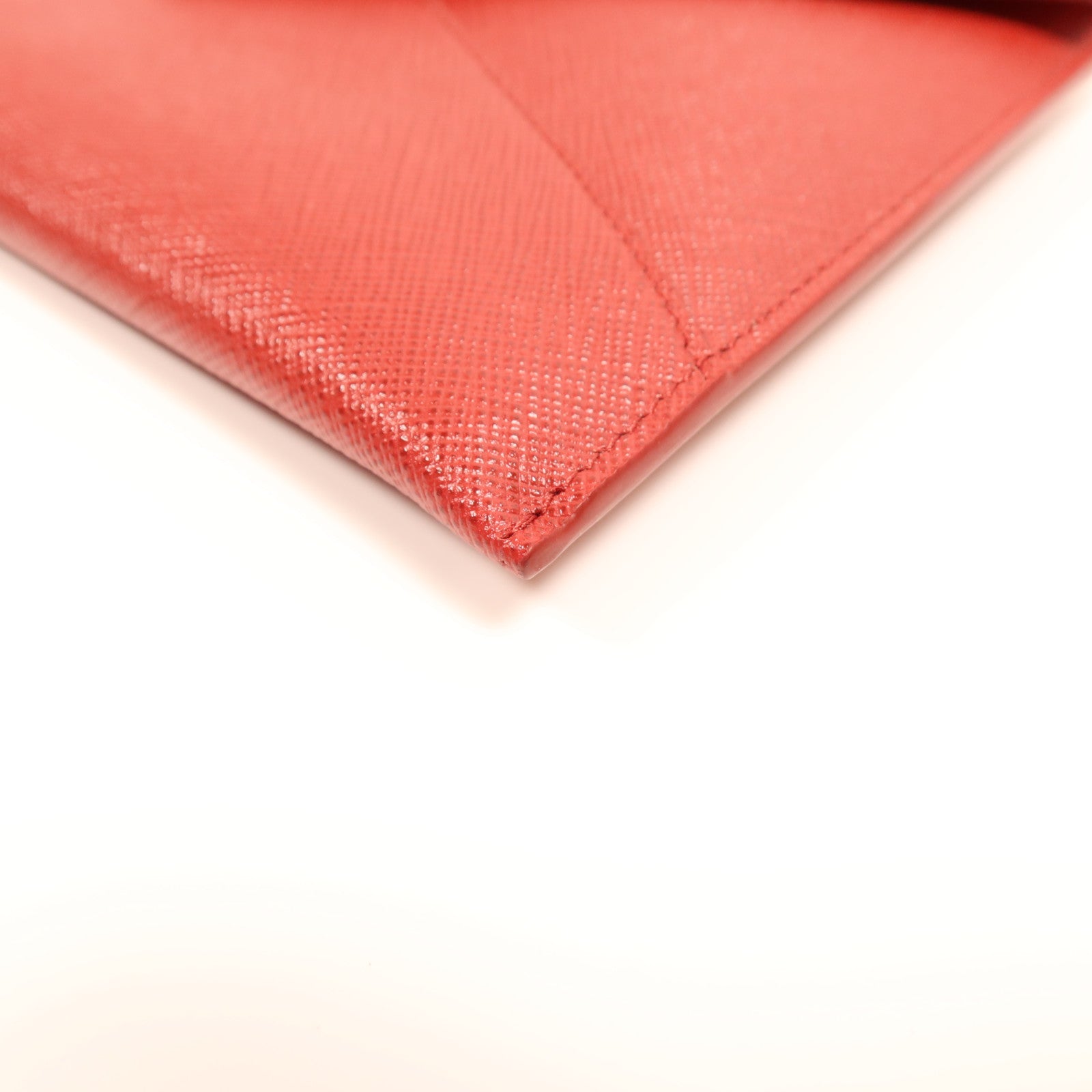 PRADA 【激減優惠】牛皮皮革Envelope Clutch Bag金扣手拿包