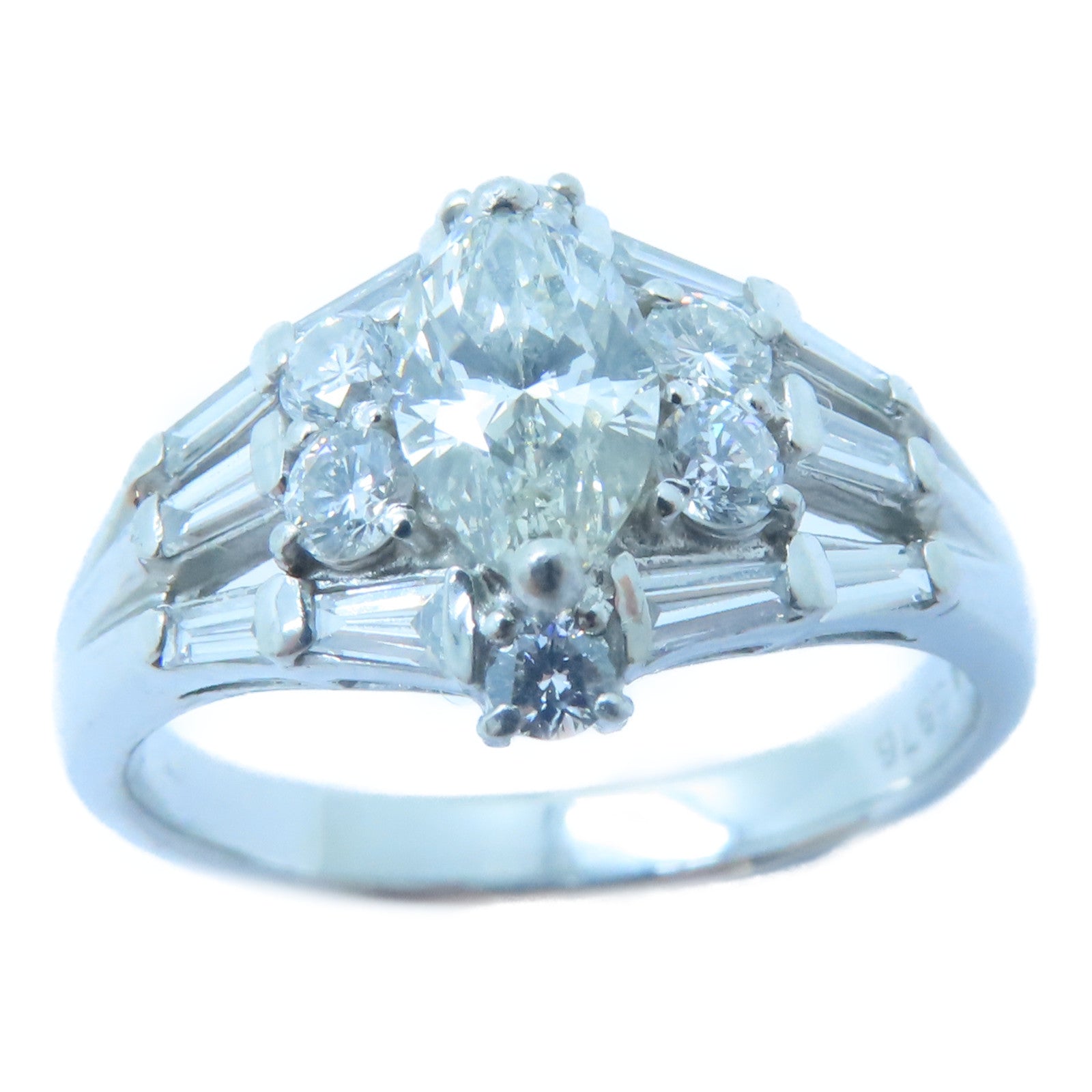 JEWELRY 【激減優惠】PT900鉑金Diamond Ring 0.876ct/0.88ct鑽石戒指US#9.25