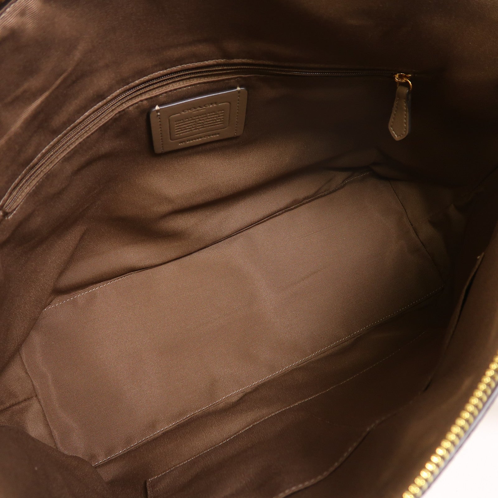 COACH 牛皮皮革Gallery Tote Bag金扣肩背袋