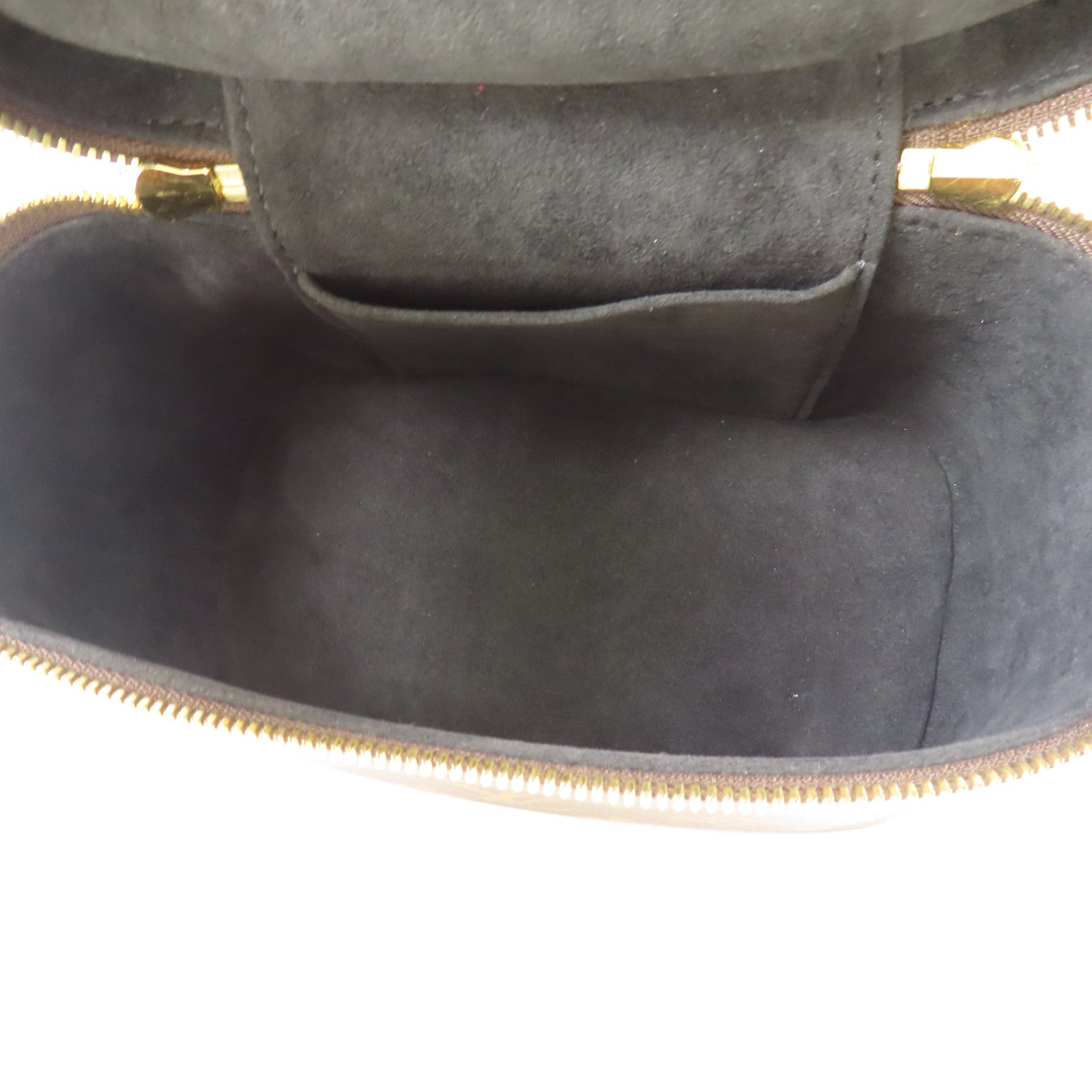 LOUIS VUITTON Monogram Reverse Vanity PM金扣手挽肩背兩用袋棕色