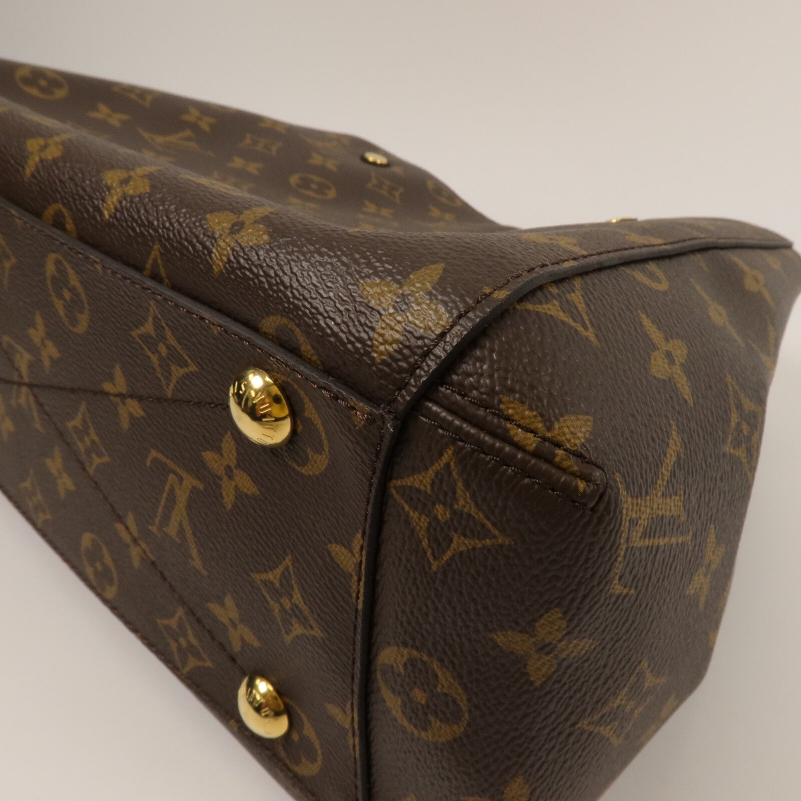 LOUIS VUITTON Monogram Montaigne BB手挽肩背兩用袋棕色