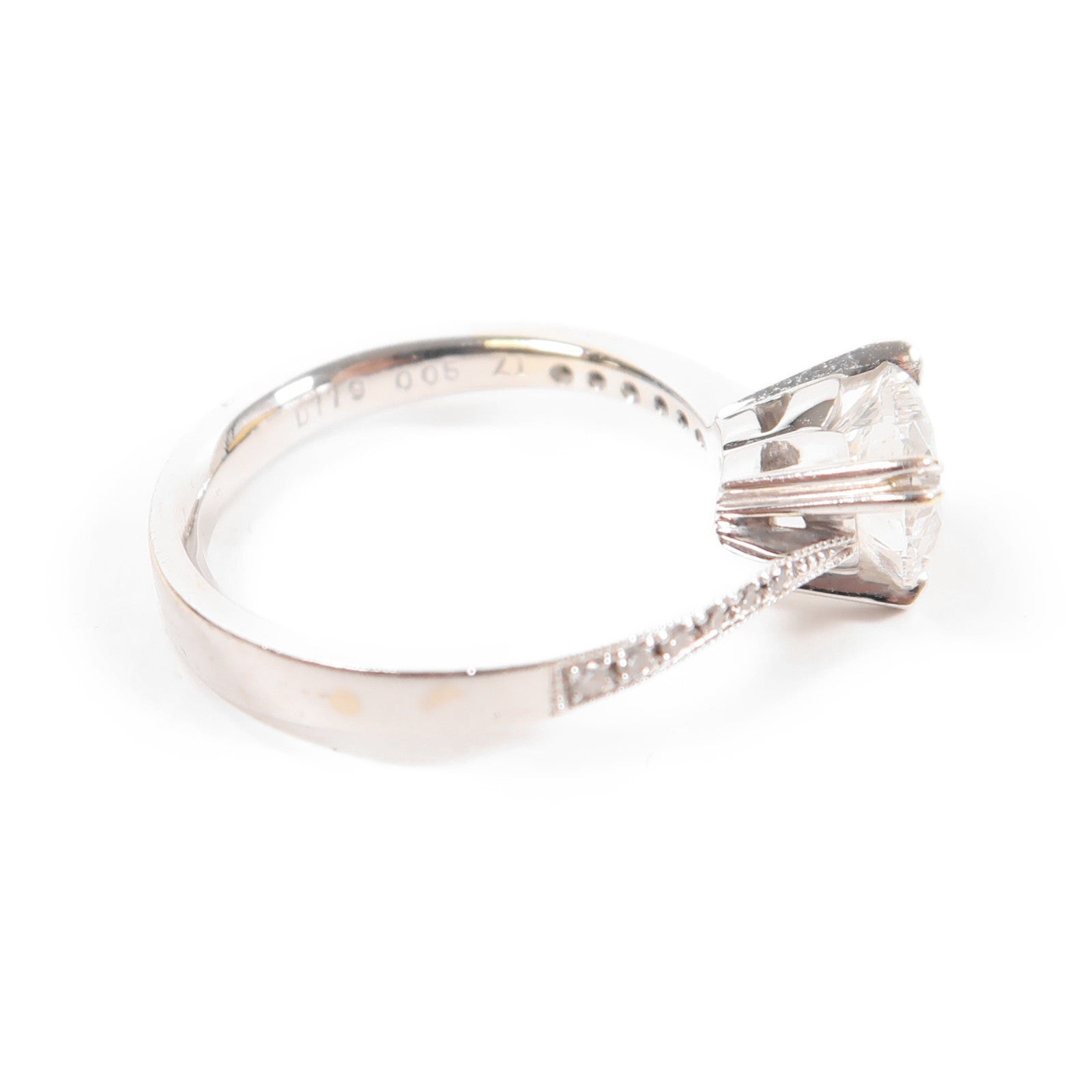 JEWELRY 【激減優惠】18K白金Diamond Ring 1.19鑽石戒指US#5.25