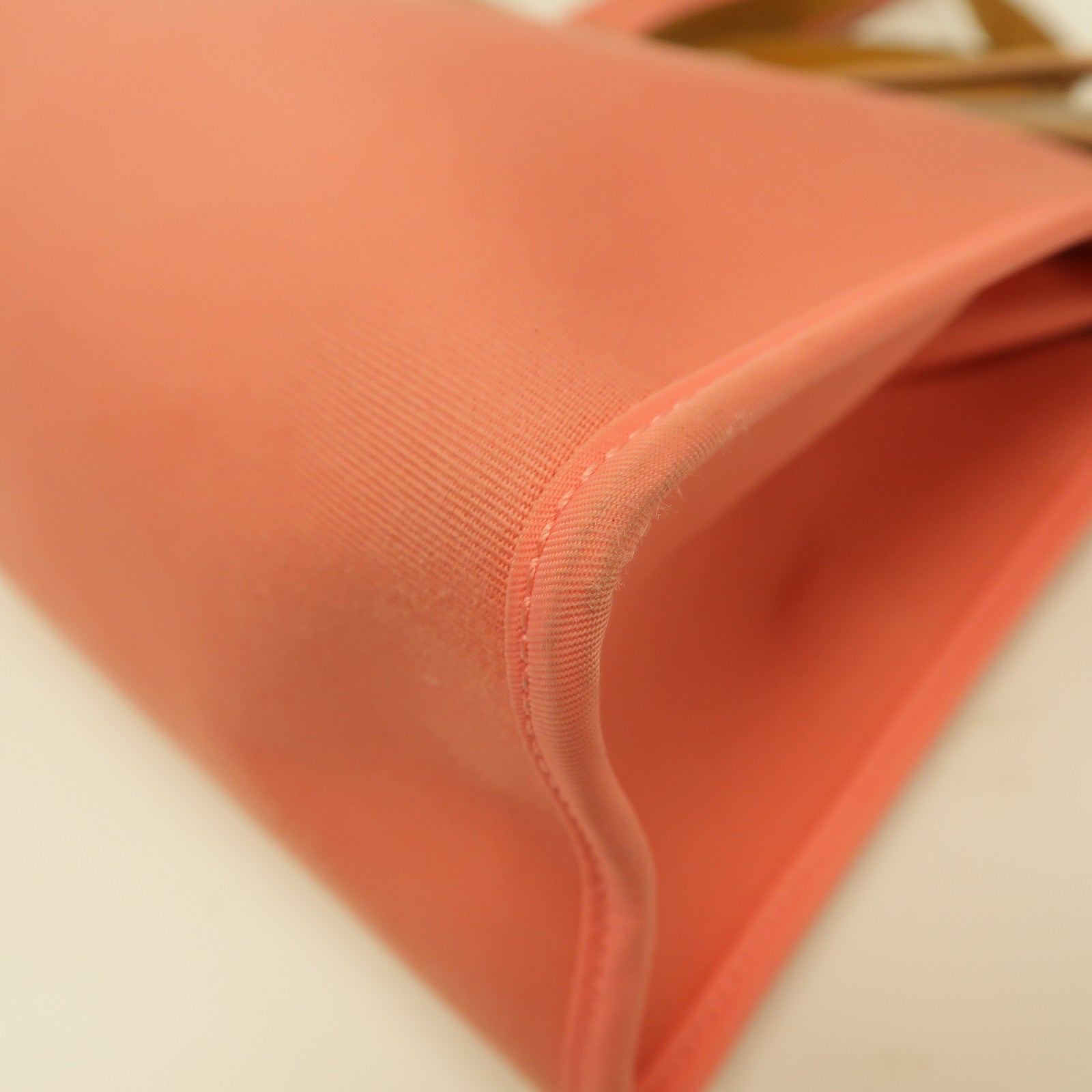 HERMES 帆布Herbag PM銀扣手挽肩背兩用袋粉紅色