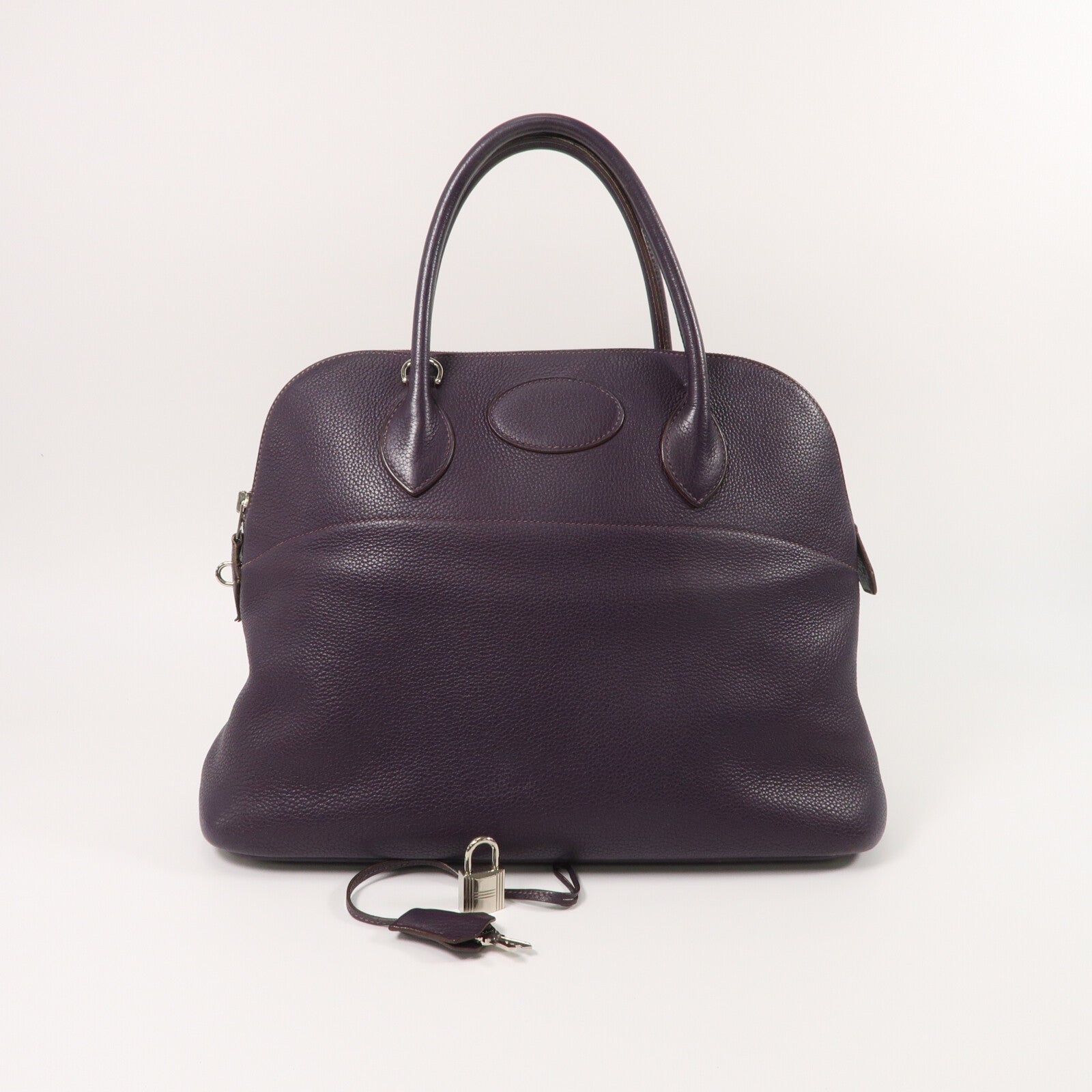 HERMES Clemence皮革Bolide 37手挽袋