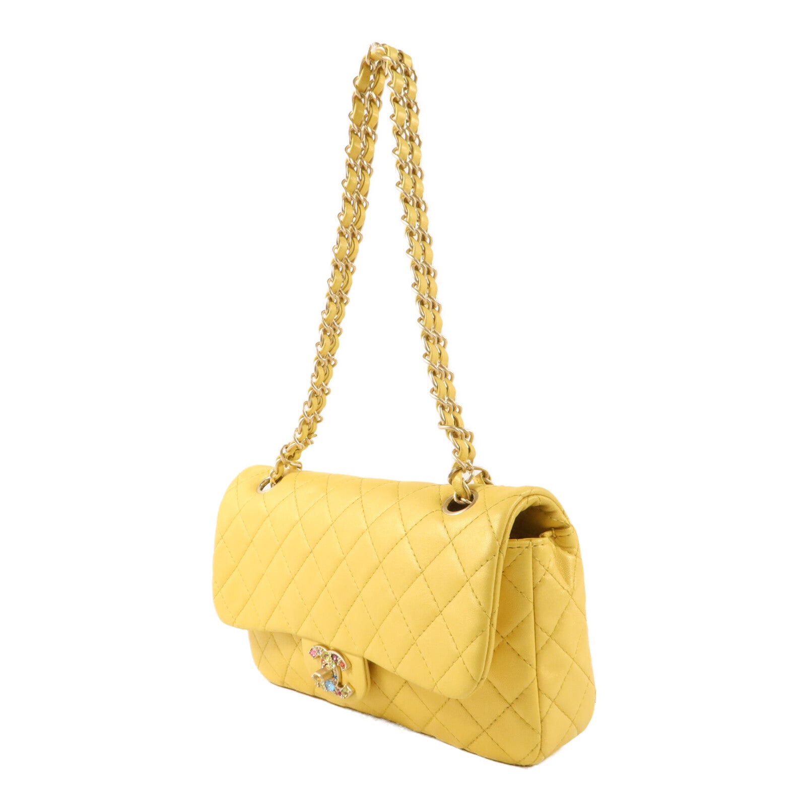 CHANEL 羊皮皮革Chain Shoulder鏈帶肩背袋