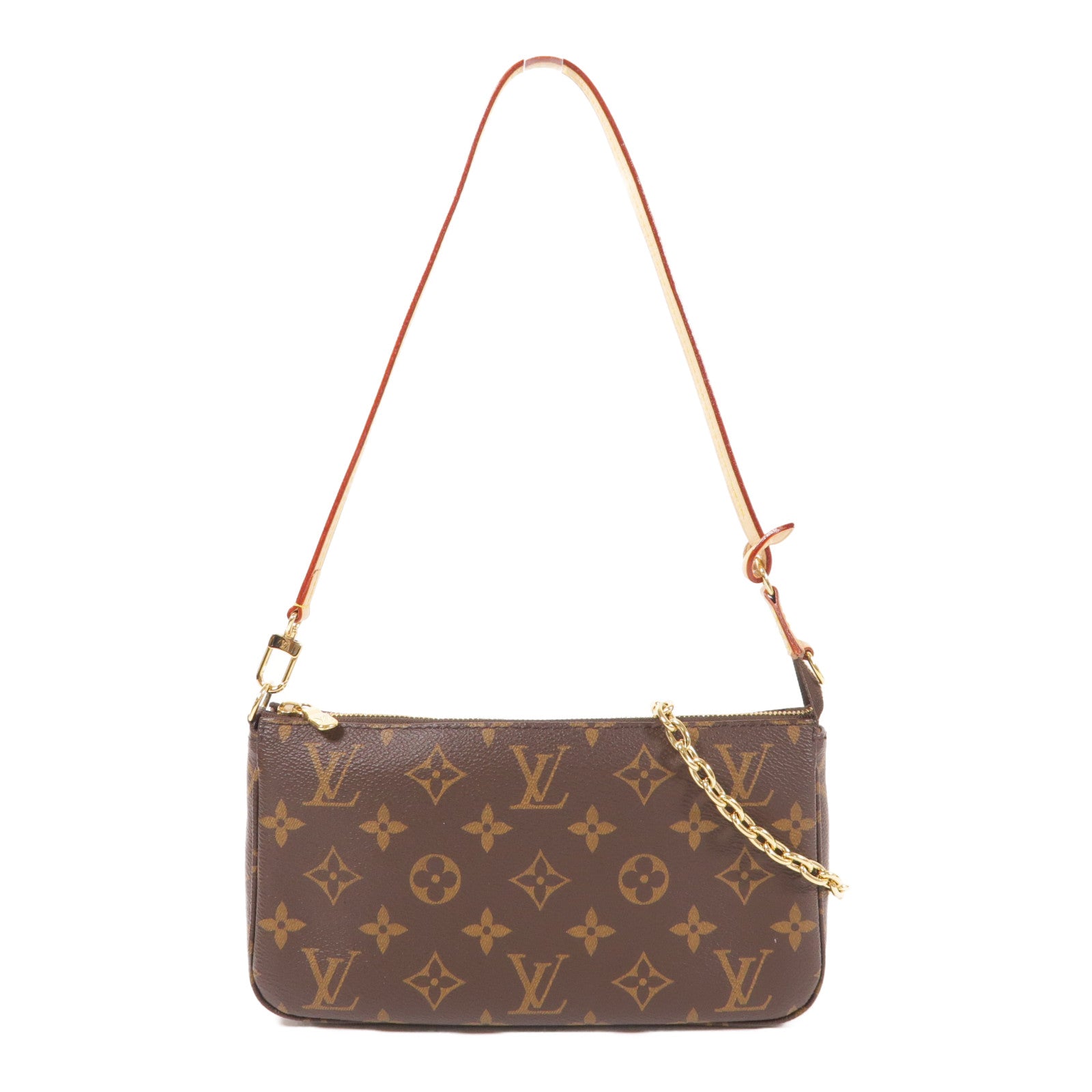 LOUIS VUITTON Monogram Pochette Accessoires金扣肩背袋