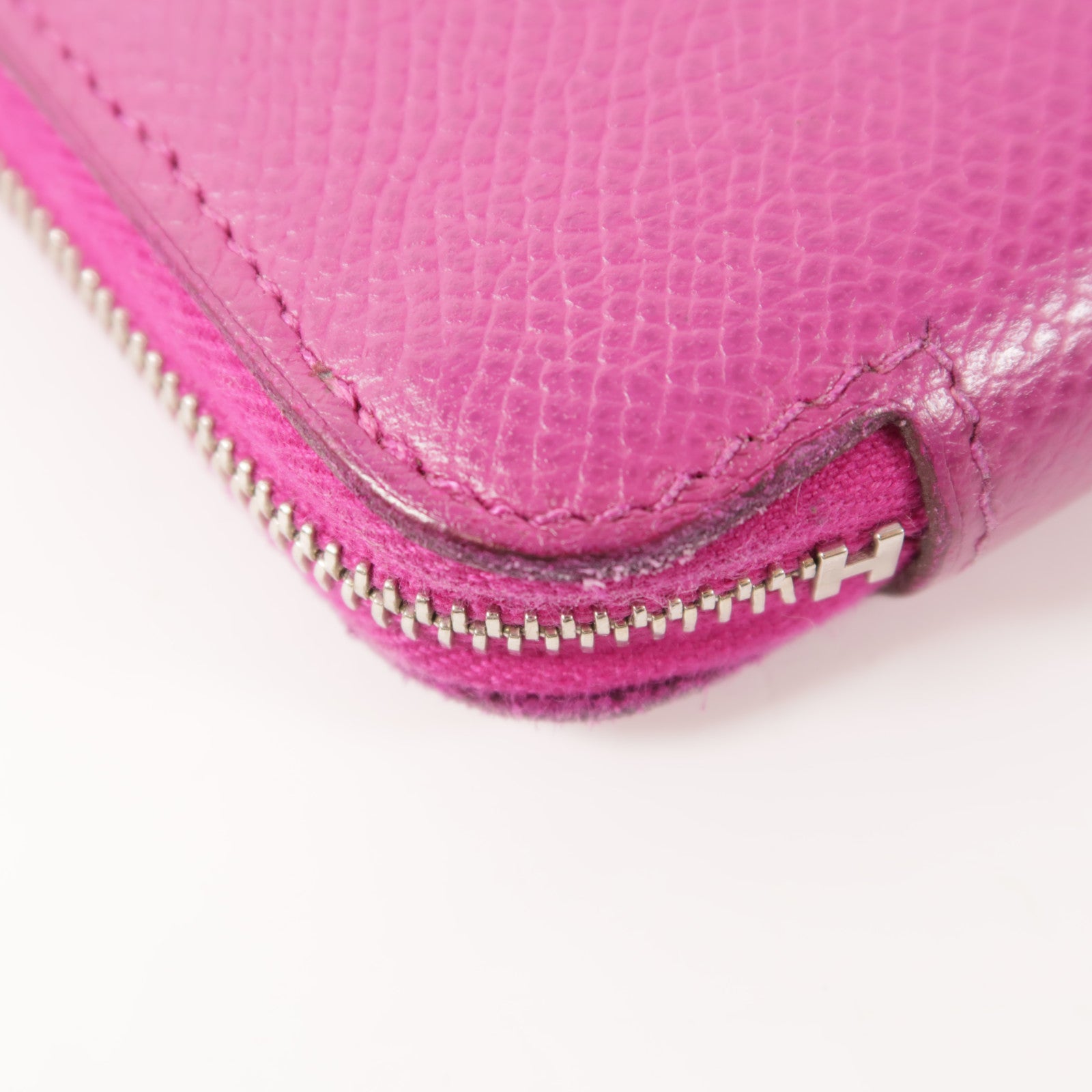 HERMES 【激減優惠】Epsom皮革Silk In Classique銀扣長錢包