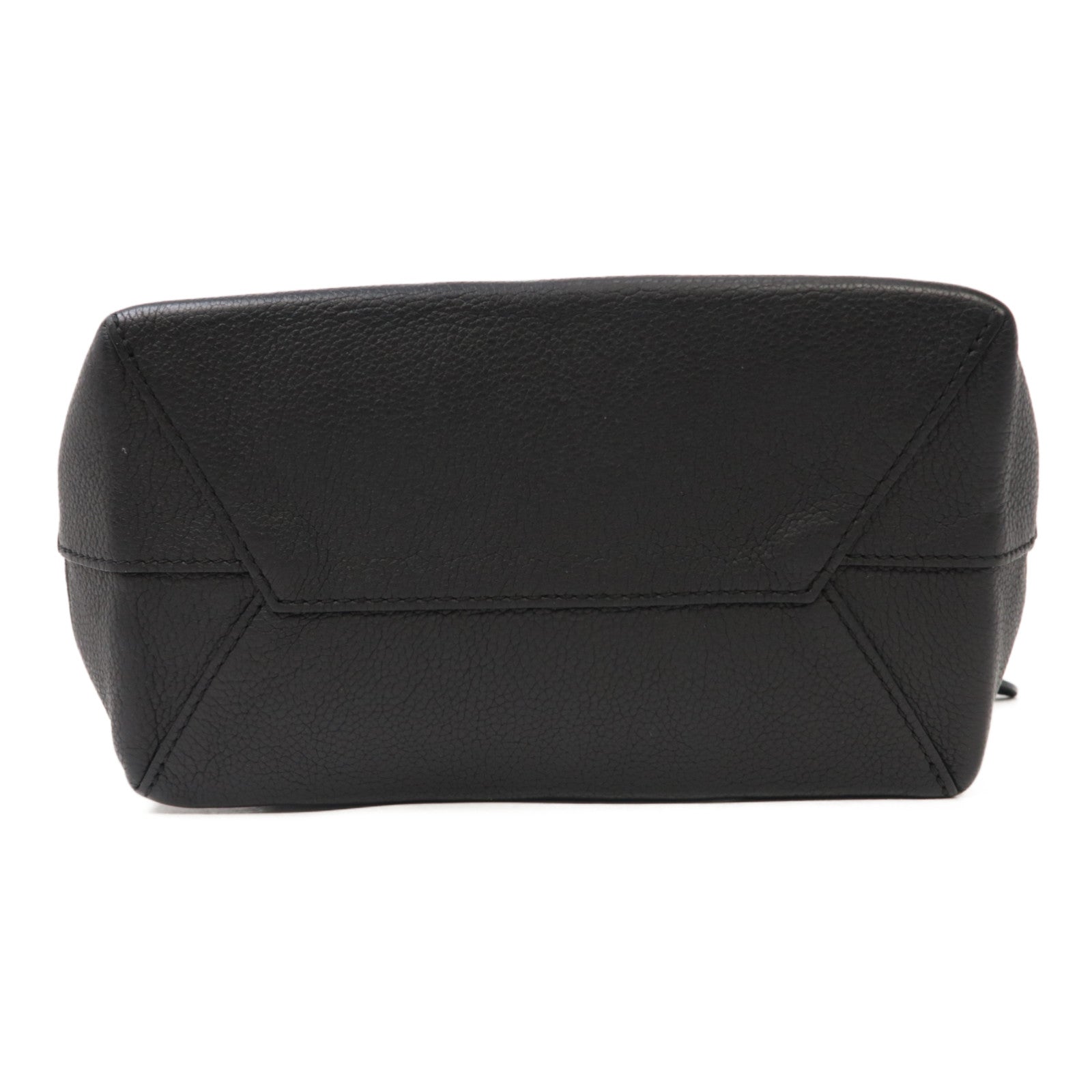 LOUIS VUITTON 牛皮皮革Lock Me Backpack銀扣背包黑色