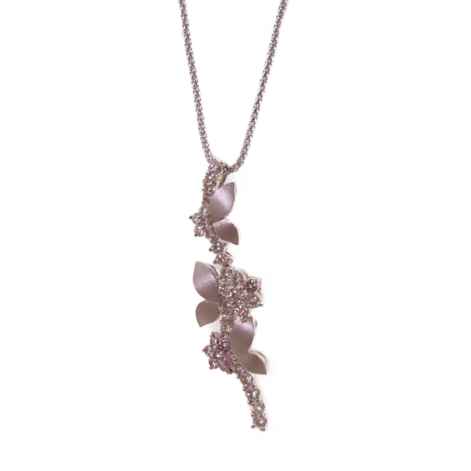 JEWELRY 18K白金Diamond Necklace 1.05ct鑽石項鍊