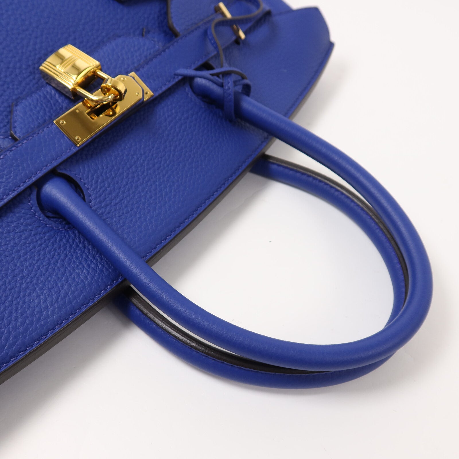 HERMES Togo皮革Birkin 35手挽袋Bleu Electric
