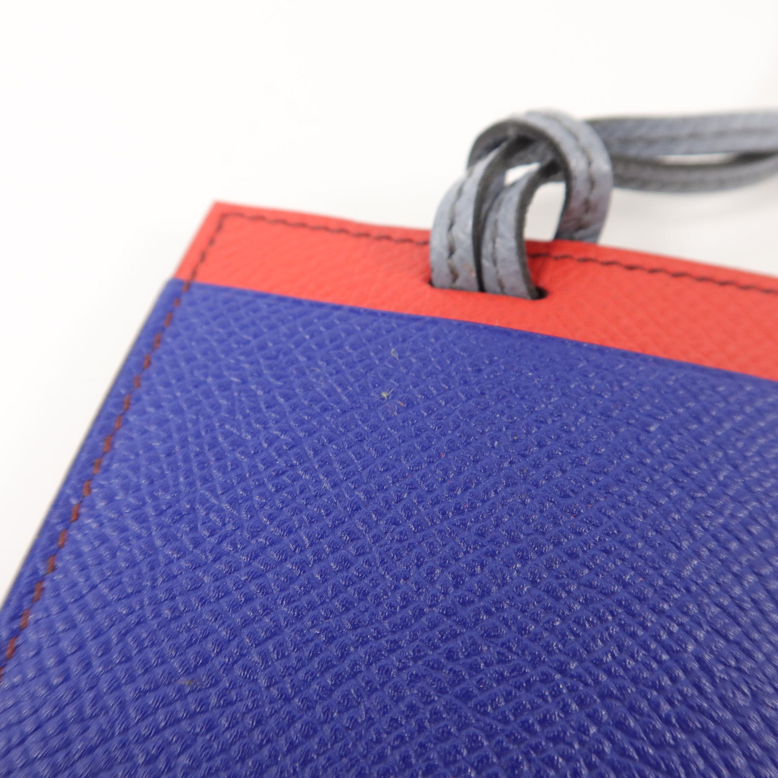 HERMES Epsom皮革Petit H Card Holder With Strap卡片套