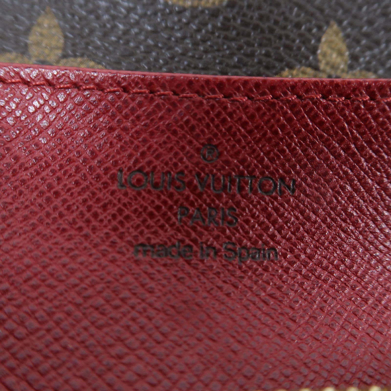 LOUIS VUITTON 【激減優惠】Monogram Emilie Wallet金扣長錢包啡色