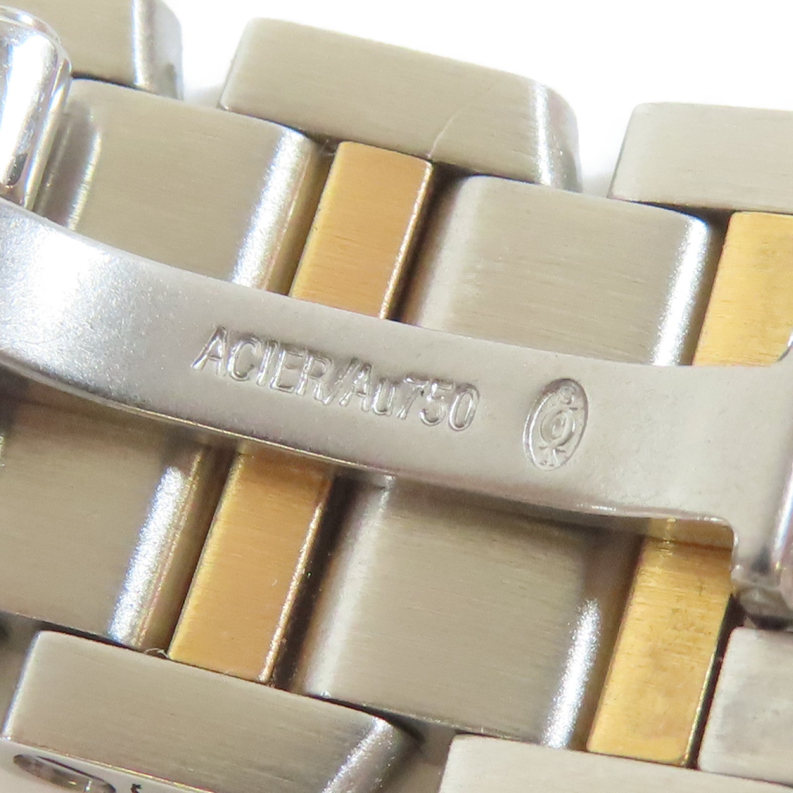 CARTIER Tank Francaise 18K黃金/不鏽鋼手錶石英機芯金色