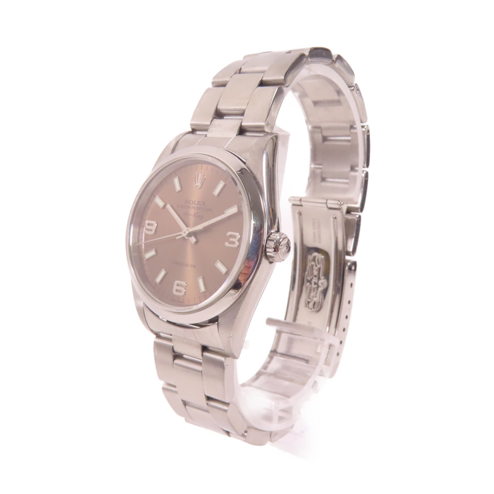 ROLEX Air King不鏽鋼手錶自動機芯啡色
