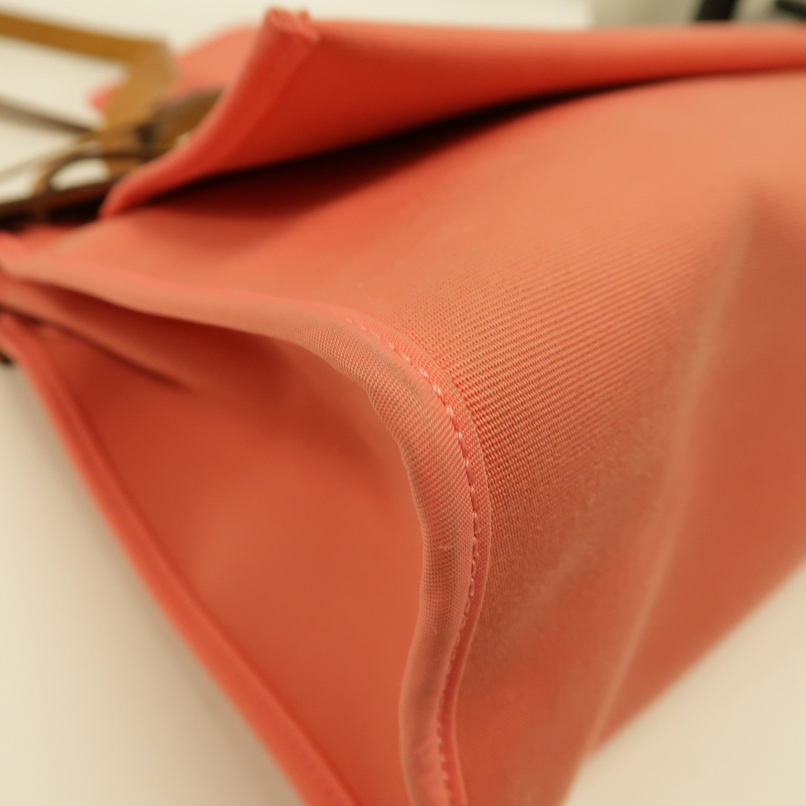 HERMES 帆布Herbag PM銀扣手挽肩背兩用袋粉紅色