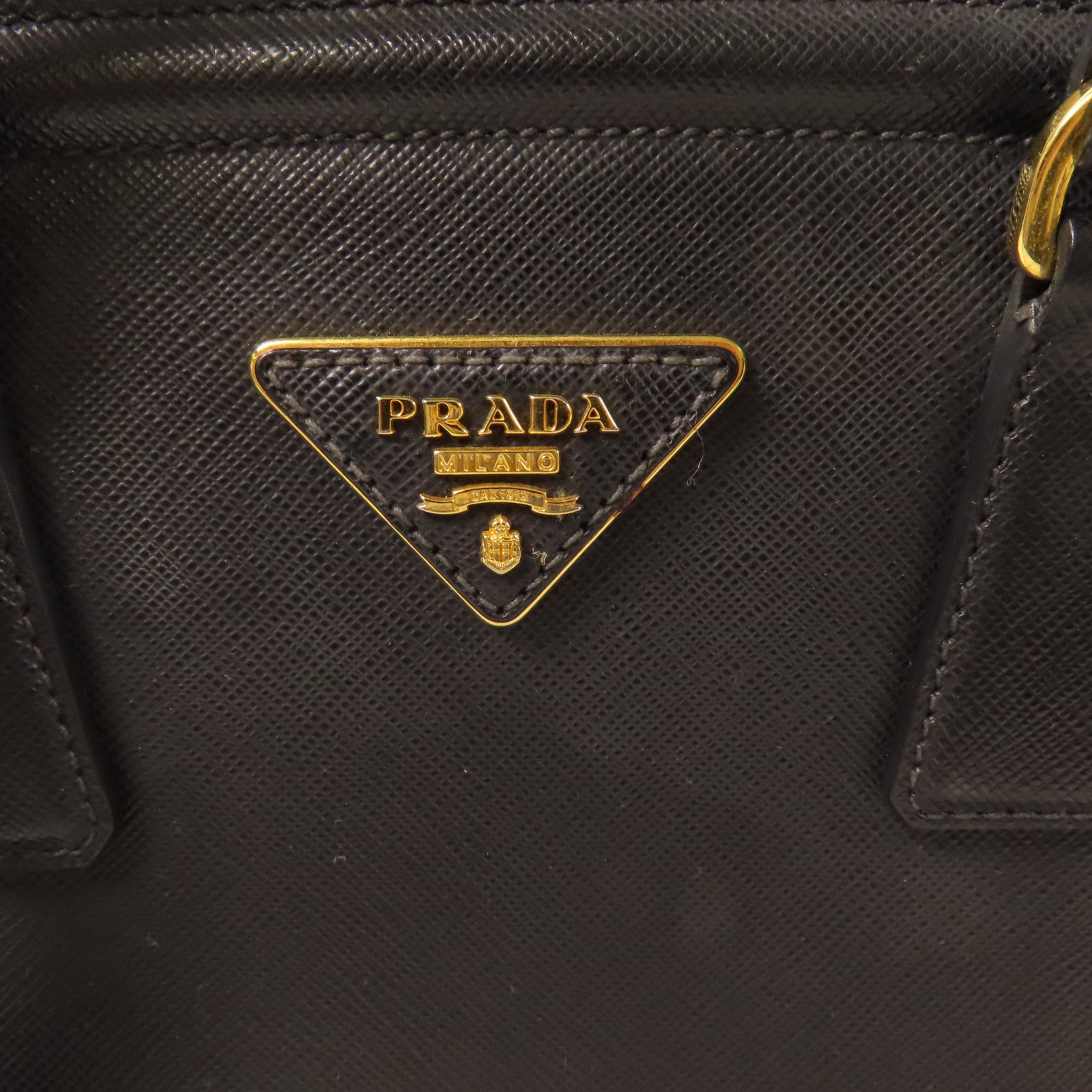 PRADA 【激減優惠】牛皮皮革2 Way Shoulder金扣手挽肩背兩用袋