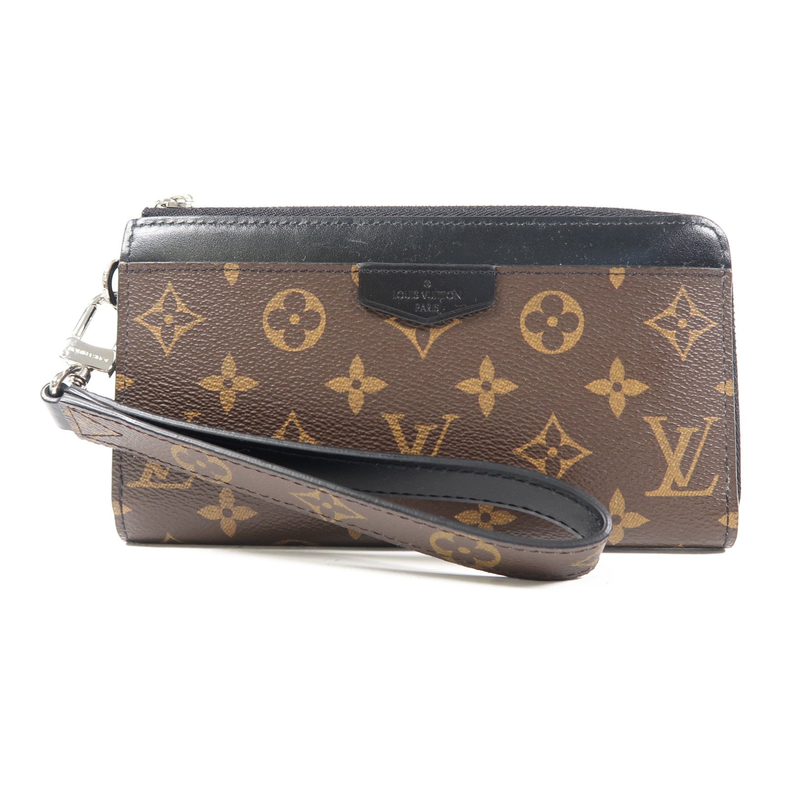 LOUIS VUITTON Monogram Zippy Dragonne銀扣長錢包啡色