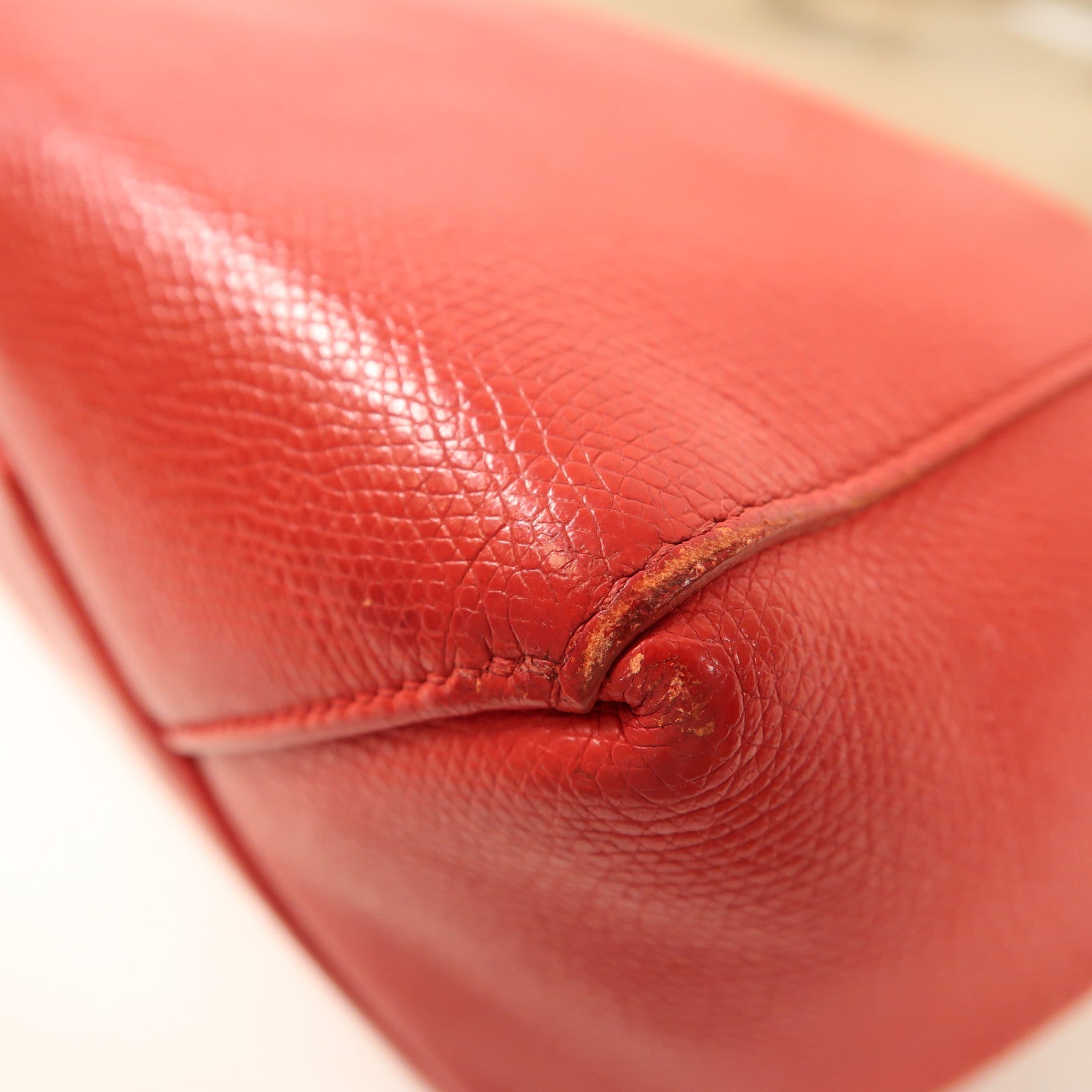 CELINE 牛皮皮革Tote Bag金扣手挽肩背兩用袋