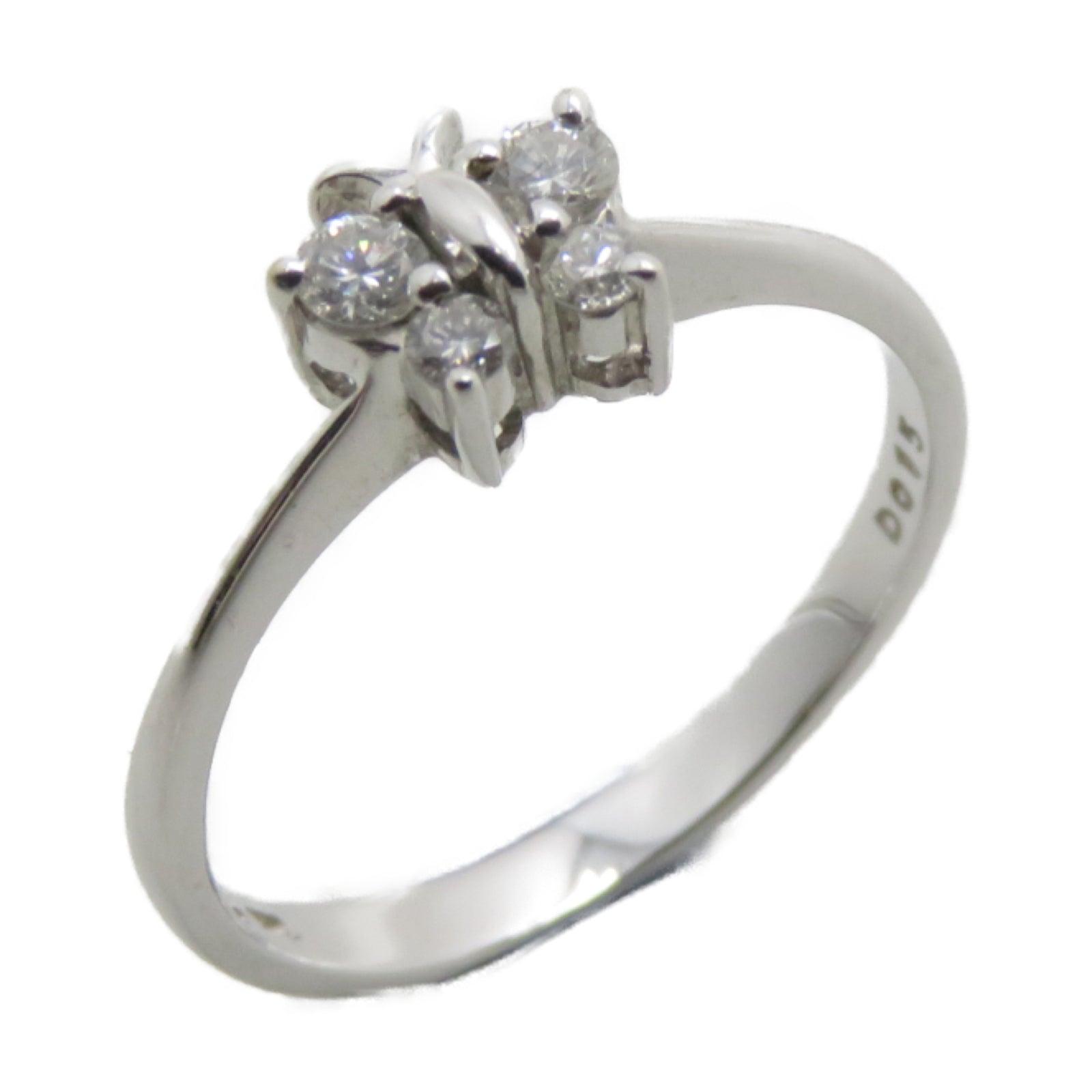JEWELRY 【激減優惠】18K白金Ring 0.15ct鑽石戒指US#5.75