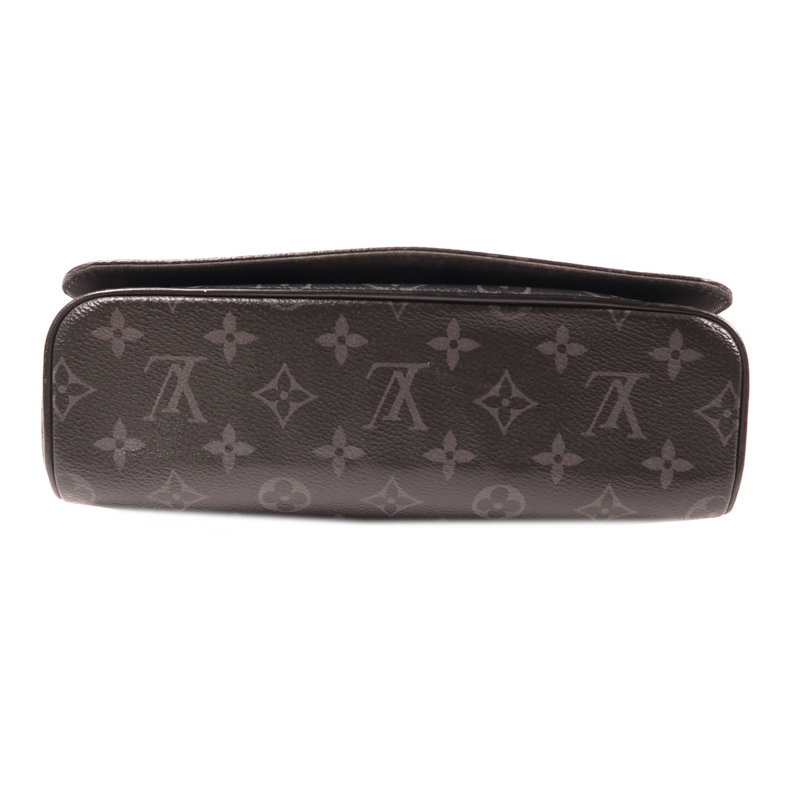 LOUIS VUITTON Monogram Eclipse District PM銀扣肩背袋黑色