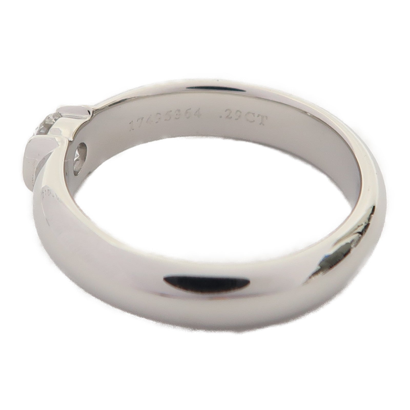 TIFFANY＆CO 【激減優惠】Pt950鉑金Diamond Ring0.29ct鑽石戒指US#4.75
