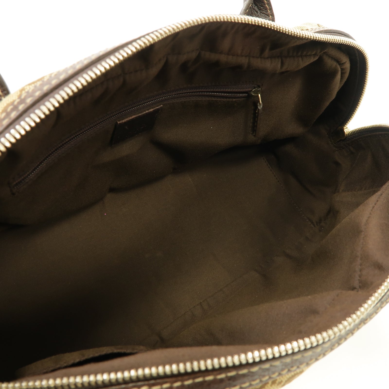 GUCCI 帆布Shoulder Bag金扣肩背袋啡色