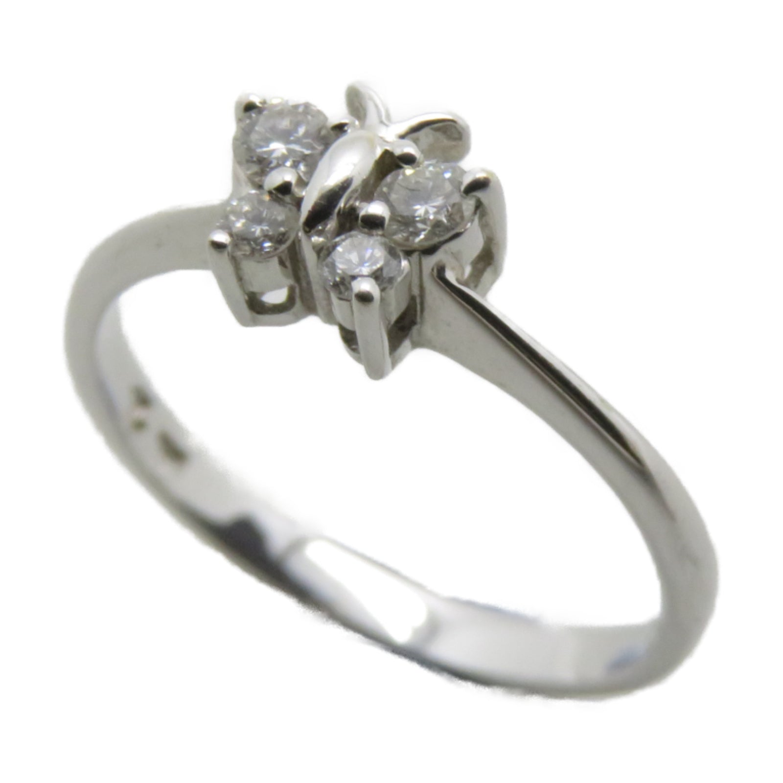 JEWELRY 【激減優惠】18K白金Ring 0.15ct鑽石戒指US#5.75
