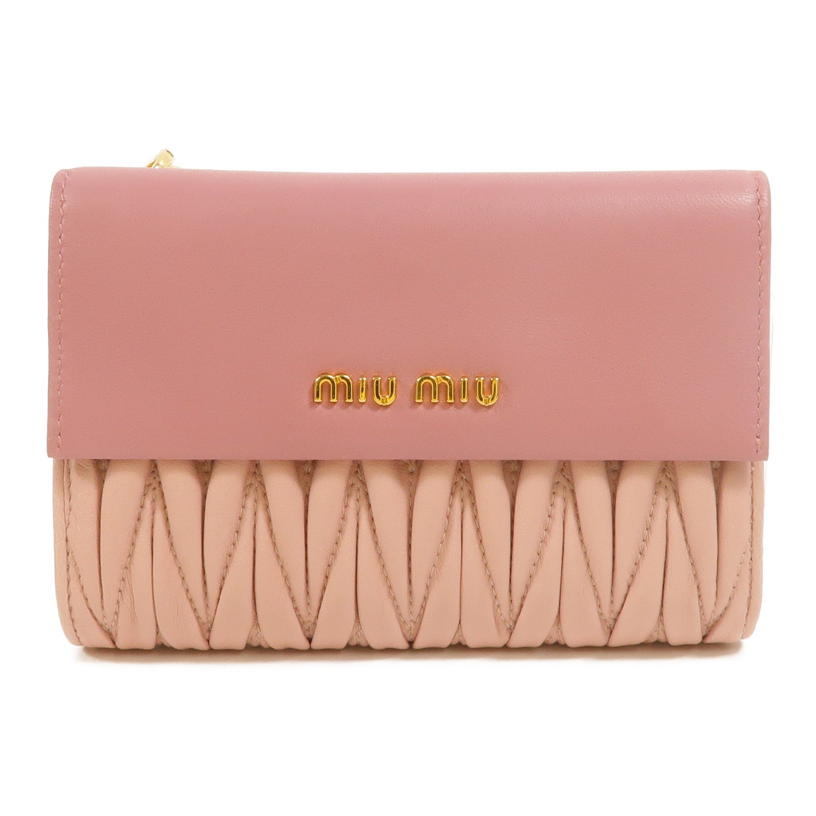 Miu Miu 羊皮皮革Matelasse Wallet錢包