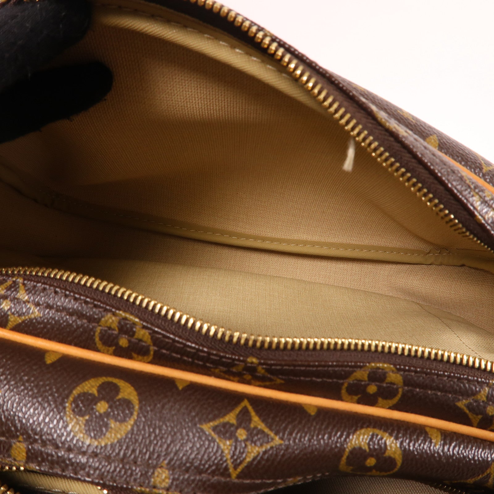 LOUIS VUITTON Monogram Reporter PM金扣肩背袋棕色
