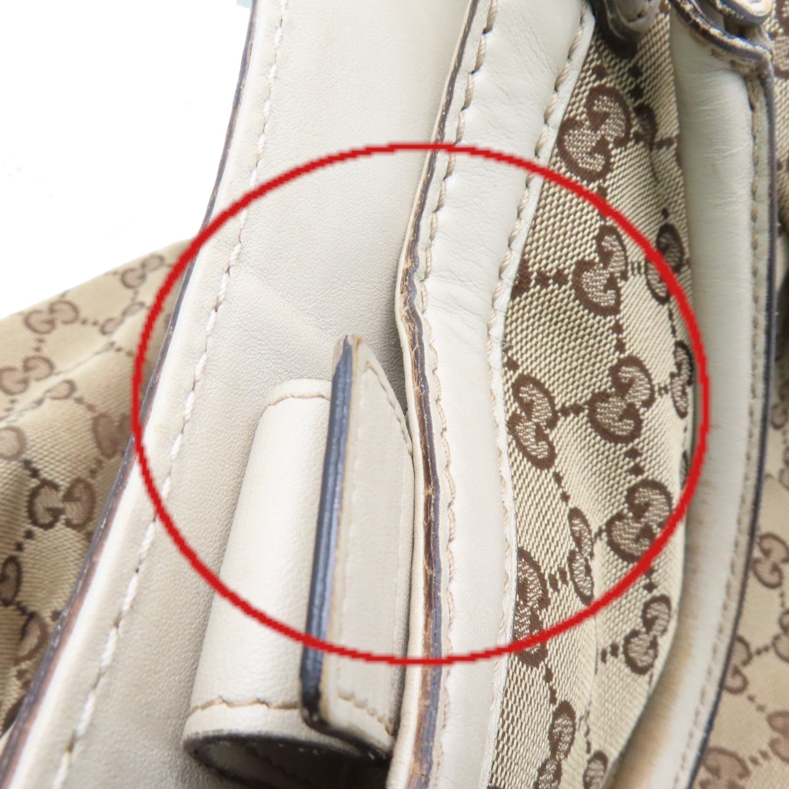 GUCCI GG帆布Tote Bag手挽袋啡色/米白色