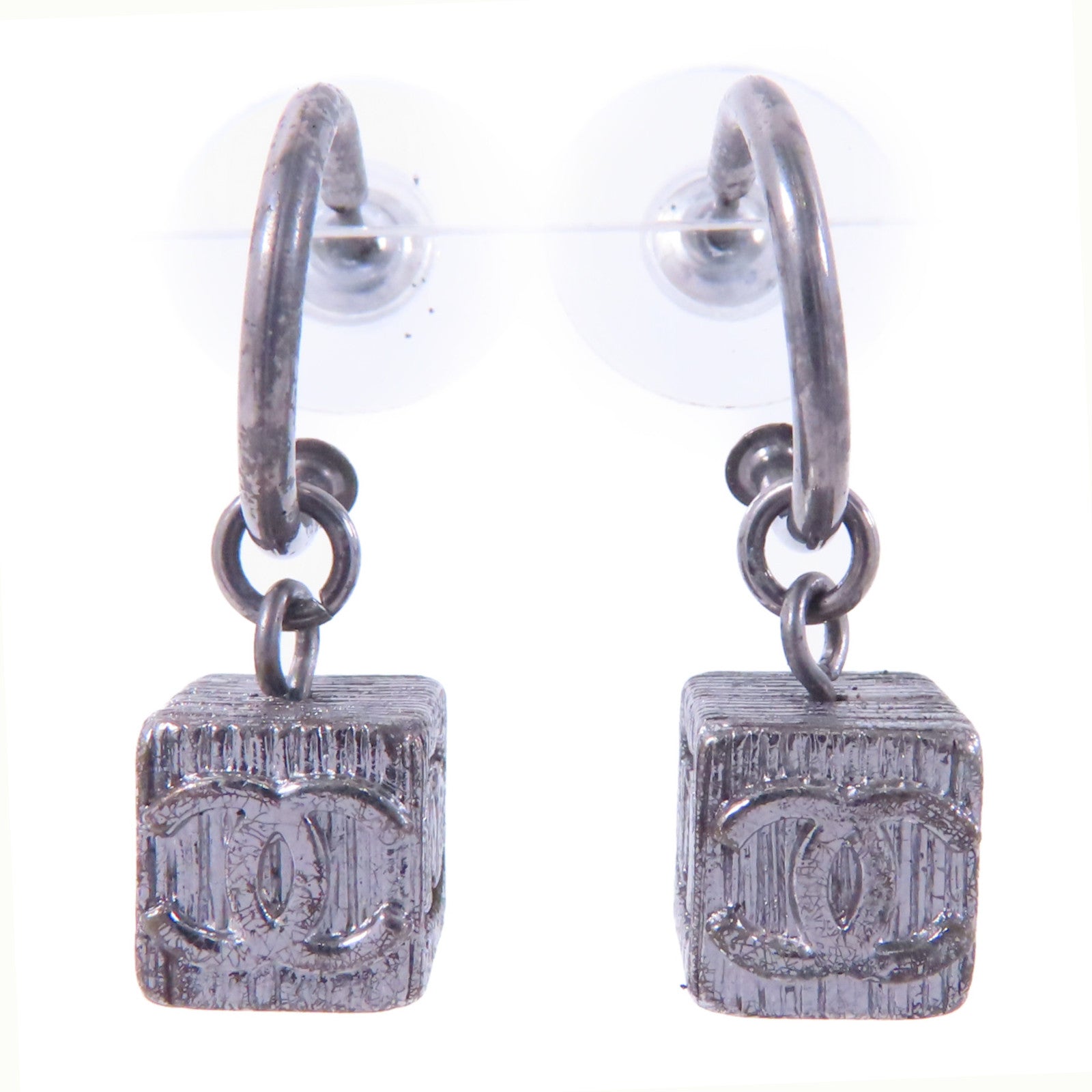 CHANEL 金屬Earrings耳環銀色