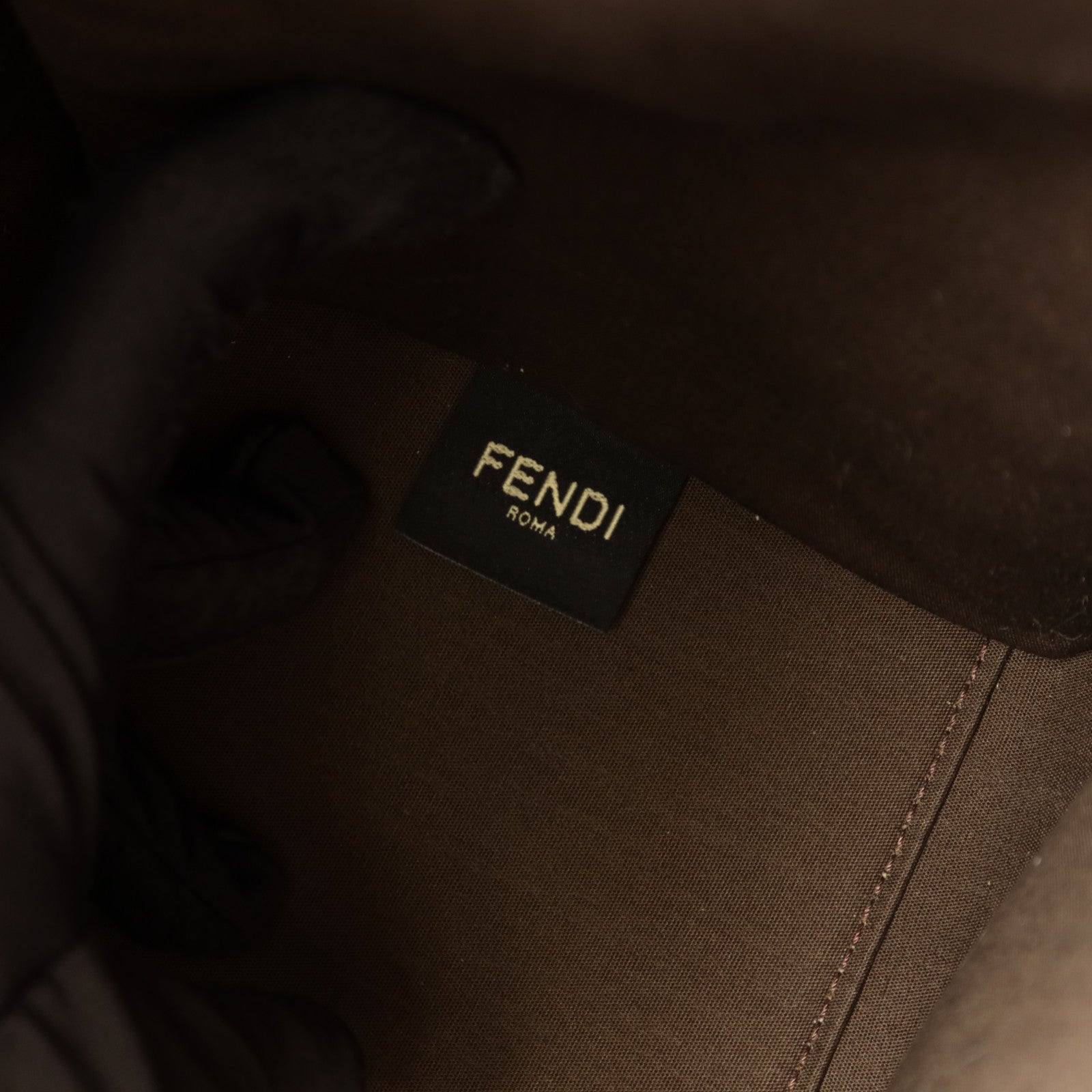 FENDI 帆布Sunshine Medium金扣手挽肩背兩用袋