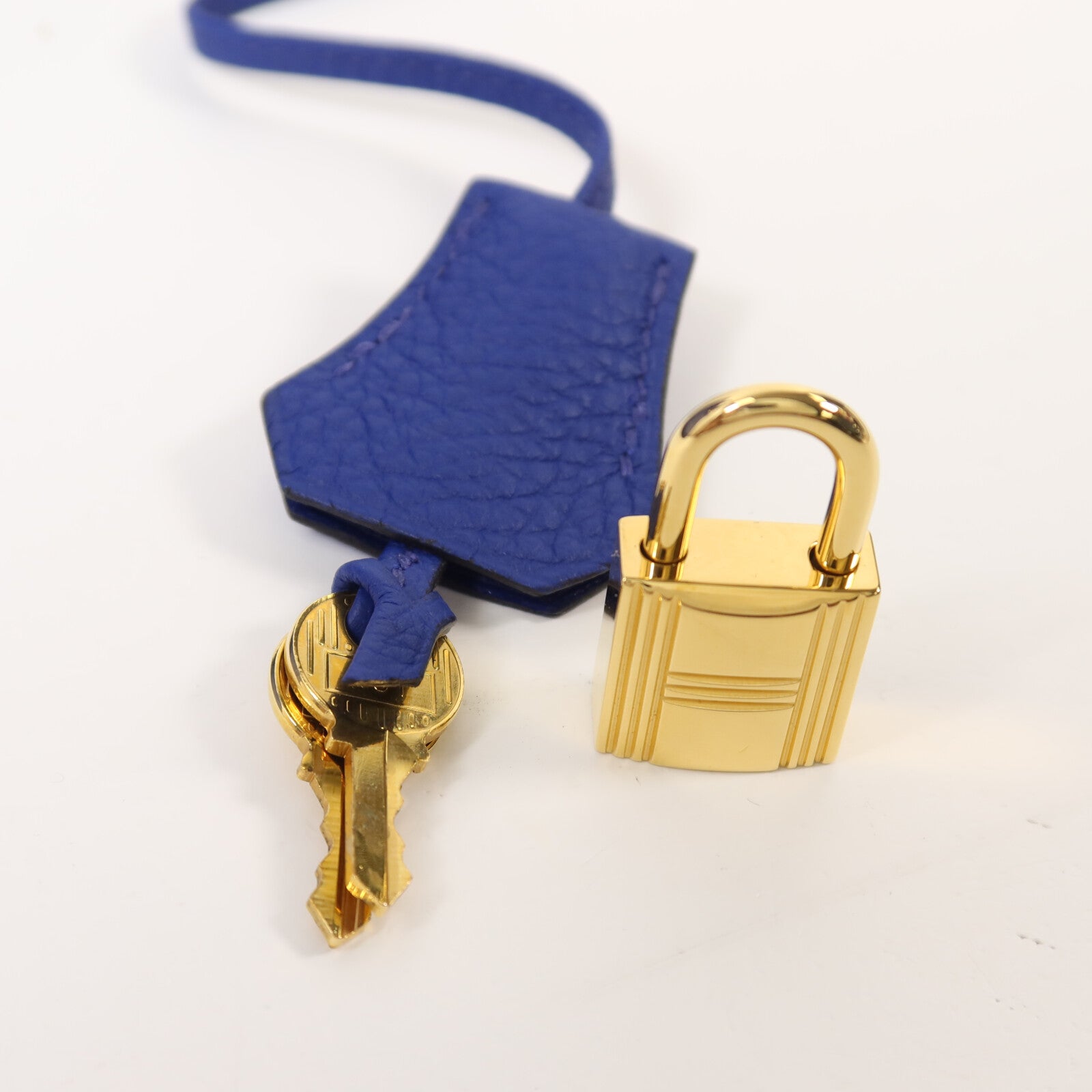 HERMES Togo皮革Birkin 35手挽袋Bleu Electric