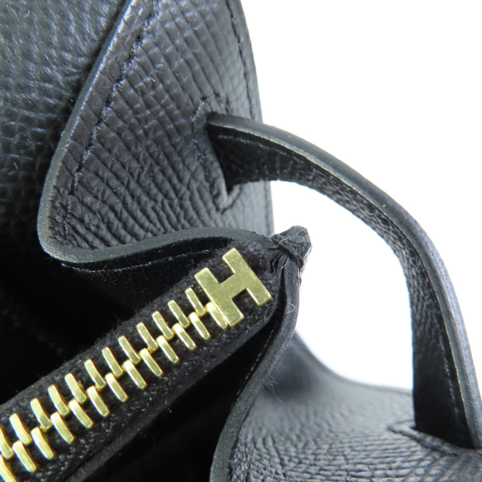 HERMES Epsom皮革Kelly To Go金扣肩背袋Noir