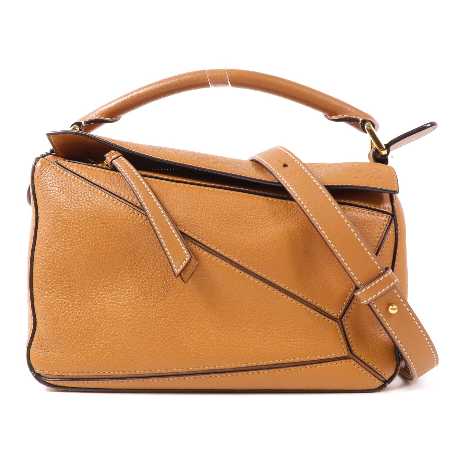 LOEWE 牛皮皮革Small Puzzle金扣手挽肩背兩用袋