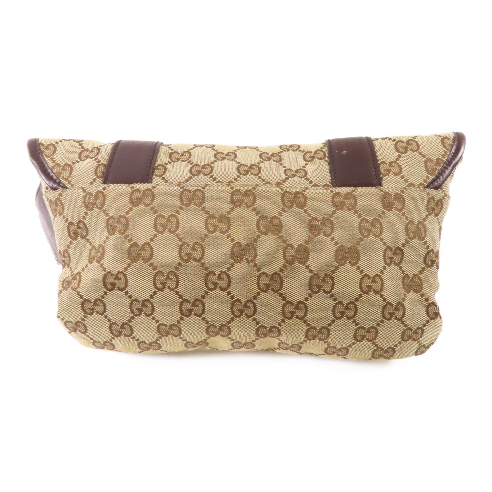 GUCCI 帆布Waist Bag銀扣腰包