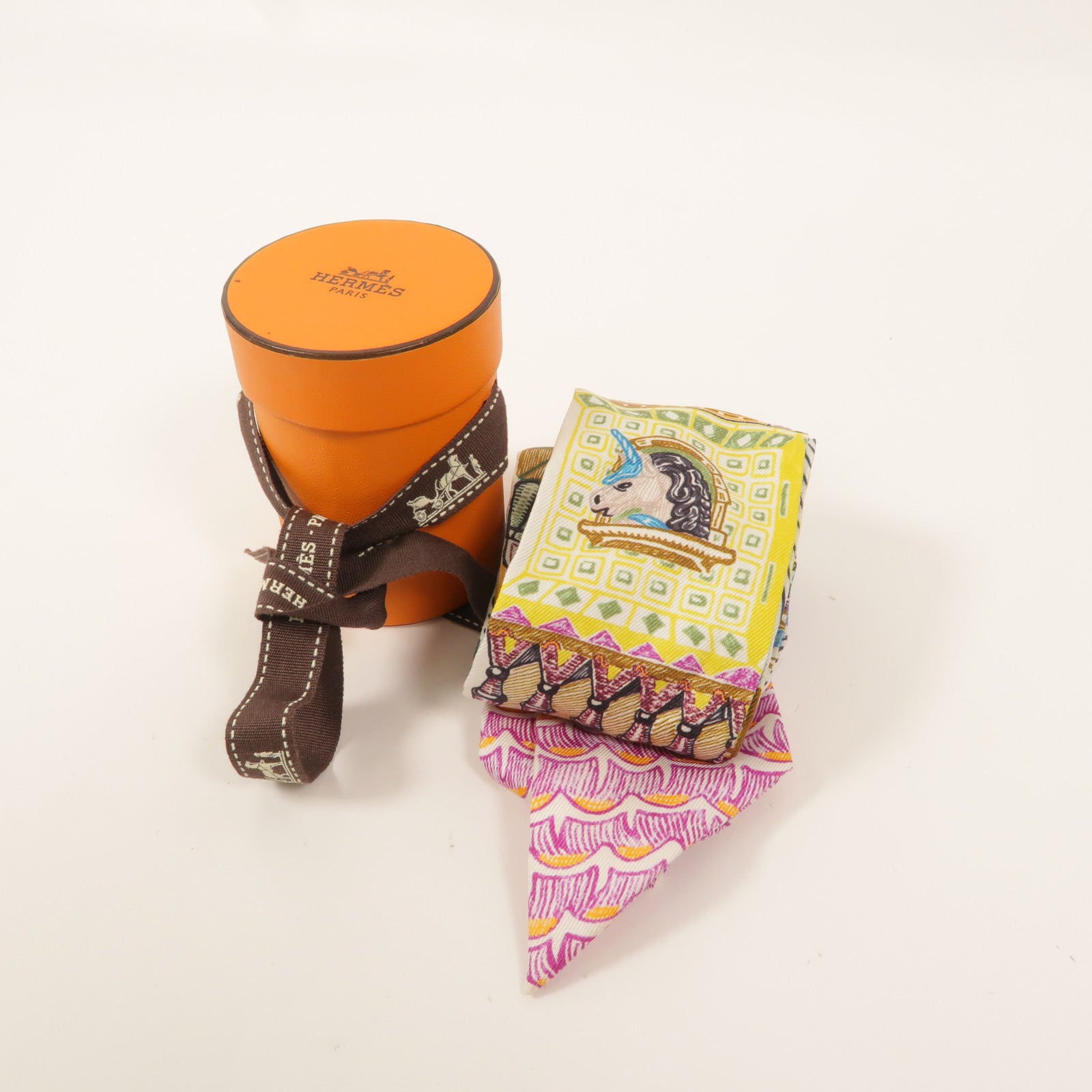 HERMES 絲質Twilly絲巾