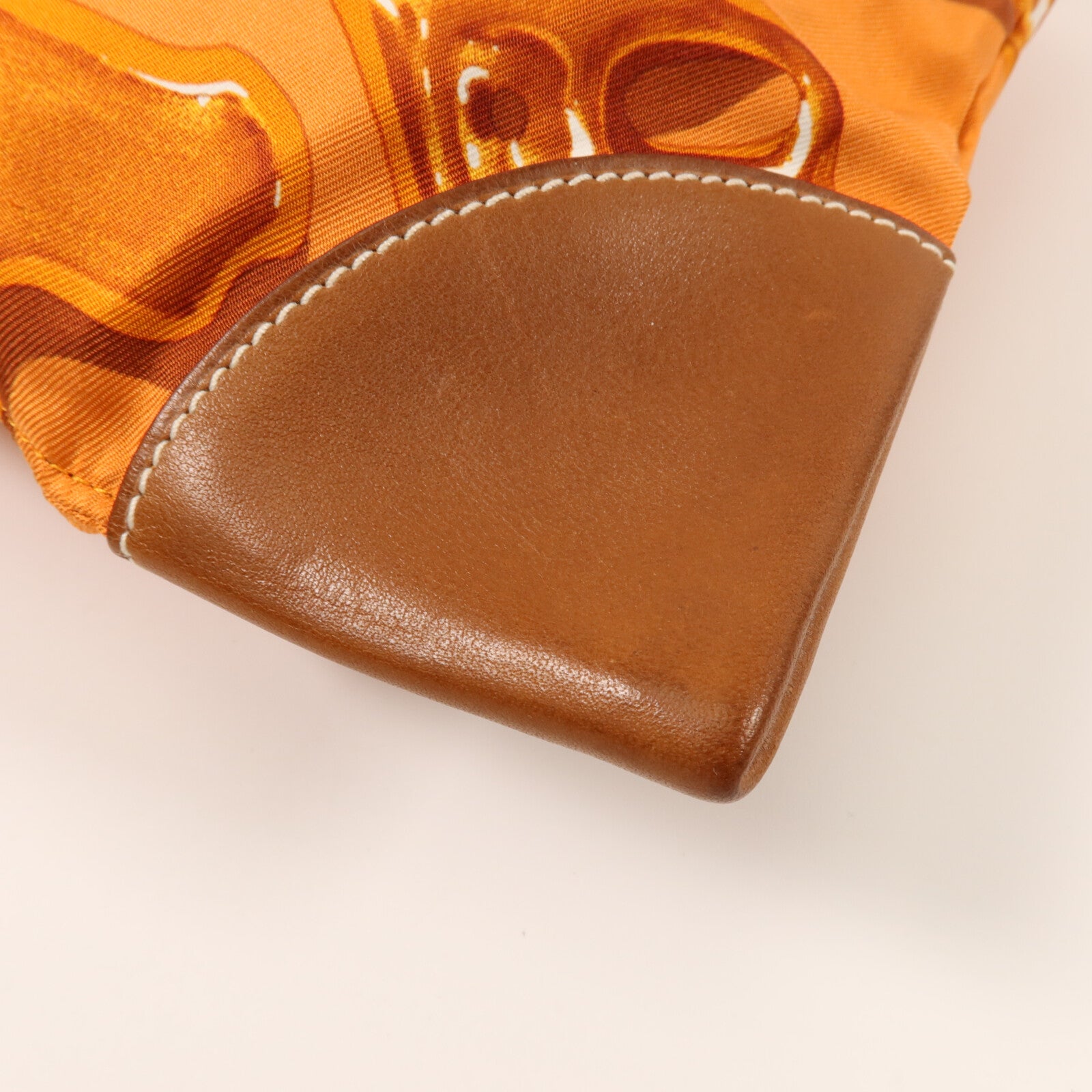 HERMES 絲質Silky City PM肩背袋Orange