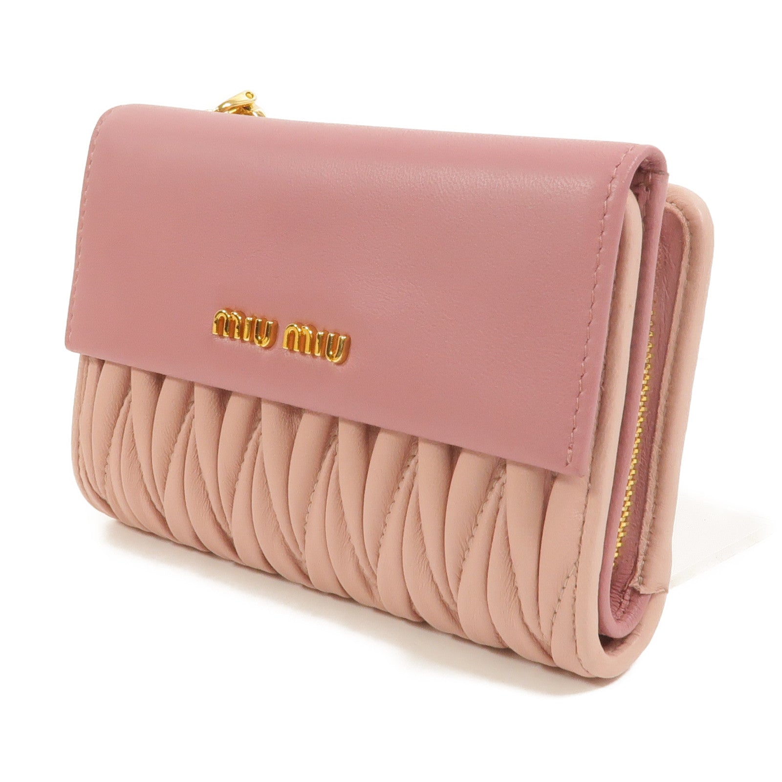 Miu Miu 羊皮皮革Matelasse Wallet錢包
