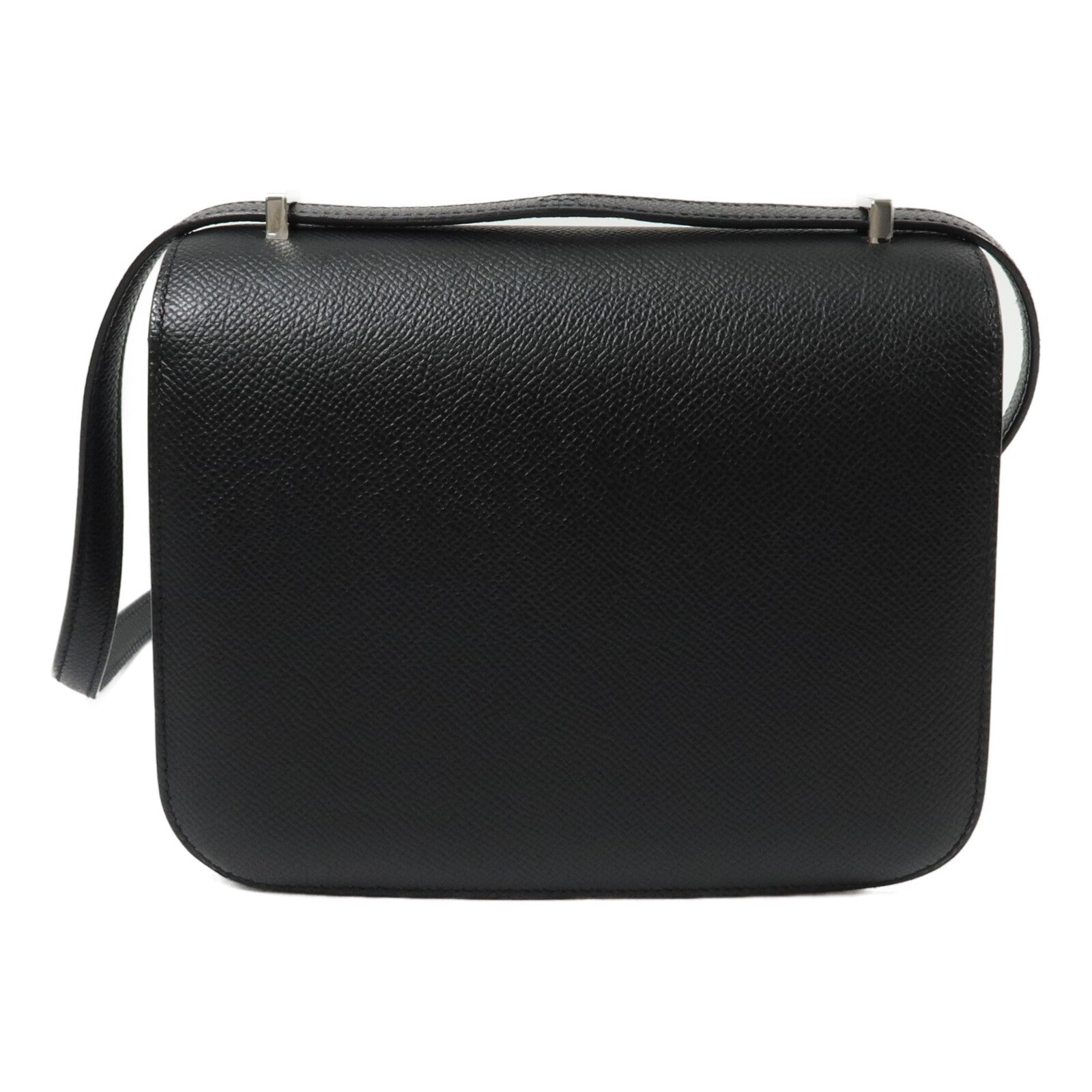 HERMES Epsom皮革Constance Mini肩背袋Noir