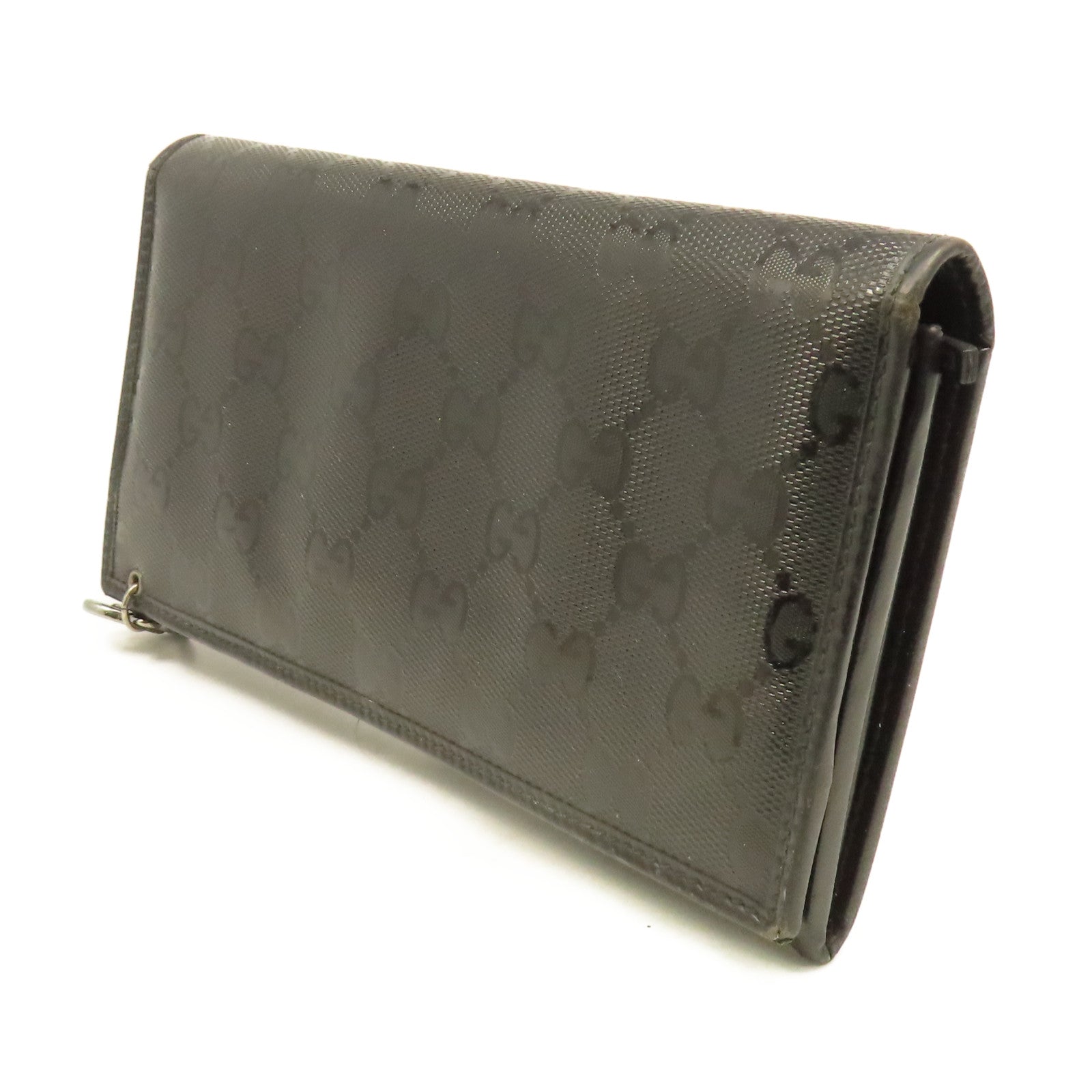 GUCCI 【激減優惠】漆皮皮革Long Wallet長錢包黑色