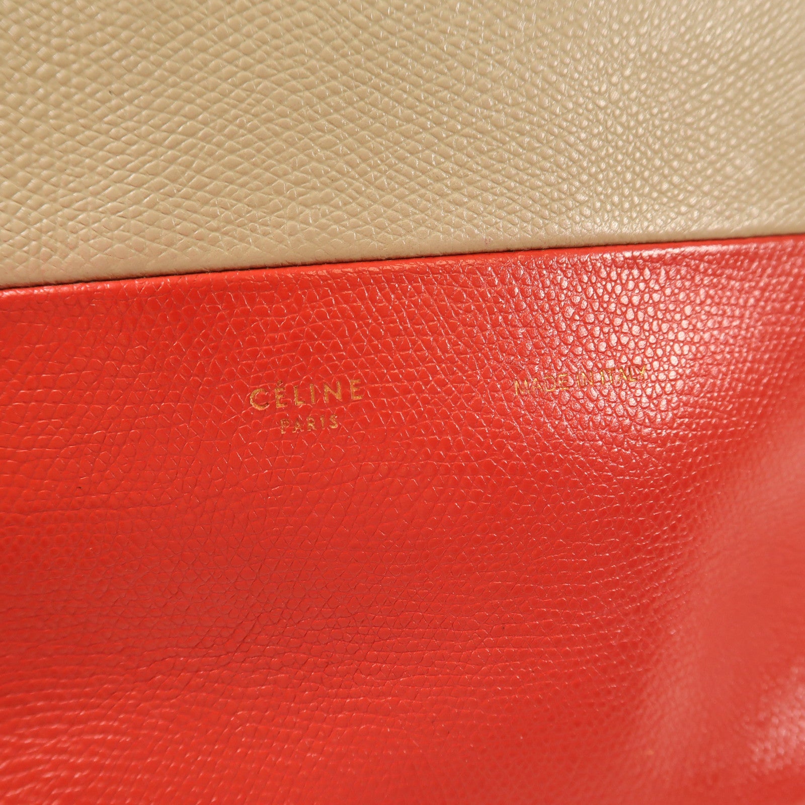CELINE 牛皮皮革Tote Bag金扣手挽肩背兩用袋