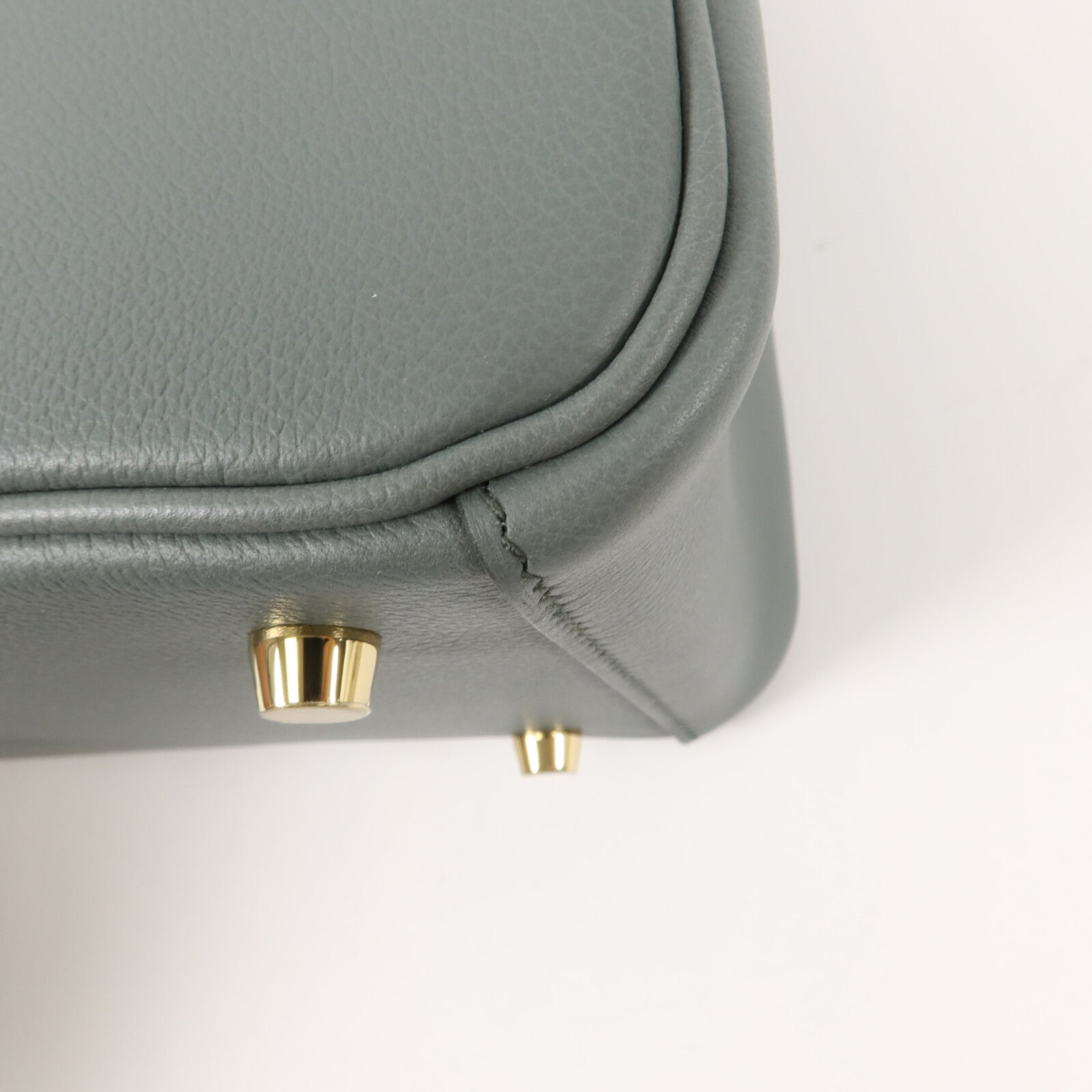 HERMES Evercolor皮革Lindy 26手挽肩背兩用袋Vert Amanda