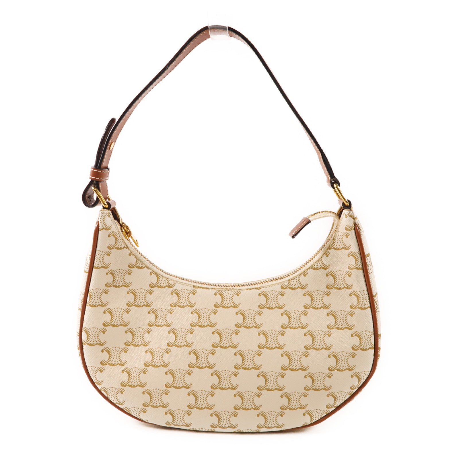 CELINE 塗層帆布Ava Bag金扣肩背袋
