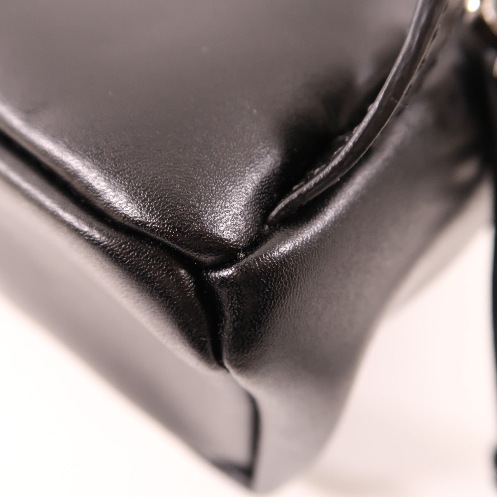 FENDI 牛皮皮革Backpack銀扣背包黑色