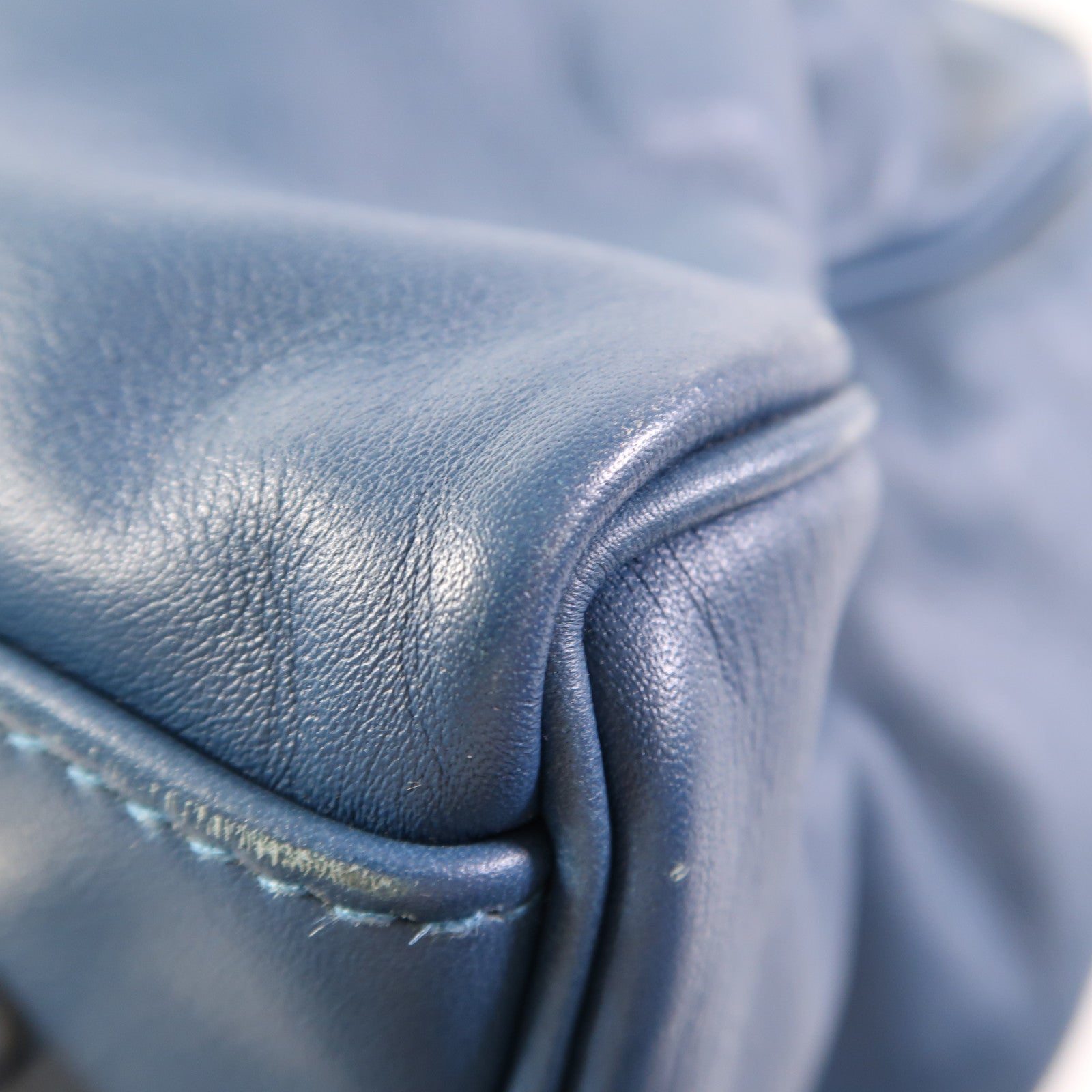 HERMES Swift皮革Kelly 50銀扣手挽袋Bleu Saphir