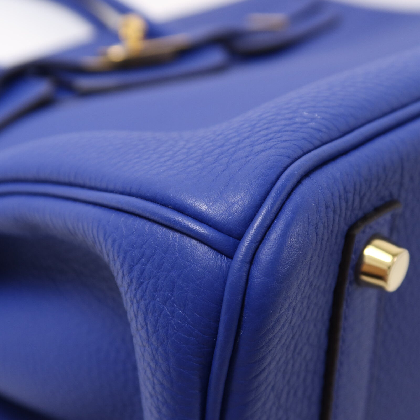 HERMES Togo皮革Birkin 35手挽袋Bleu Electric