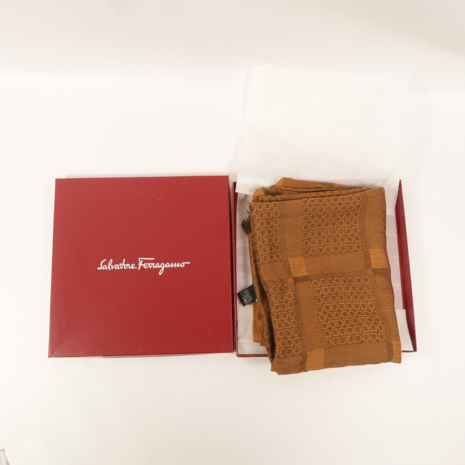 Salvatore Ferragamo 羊絨/絲質Scarf圍巾